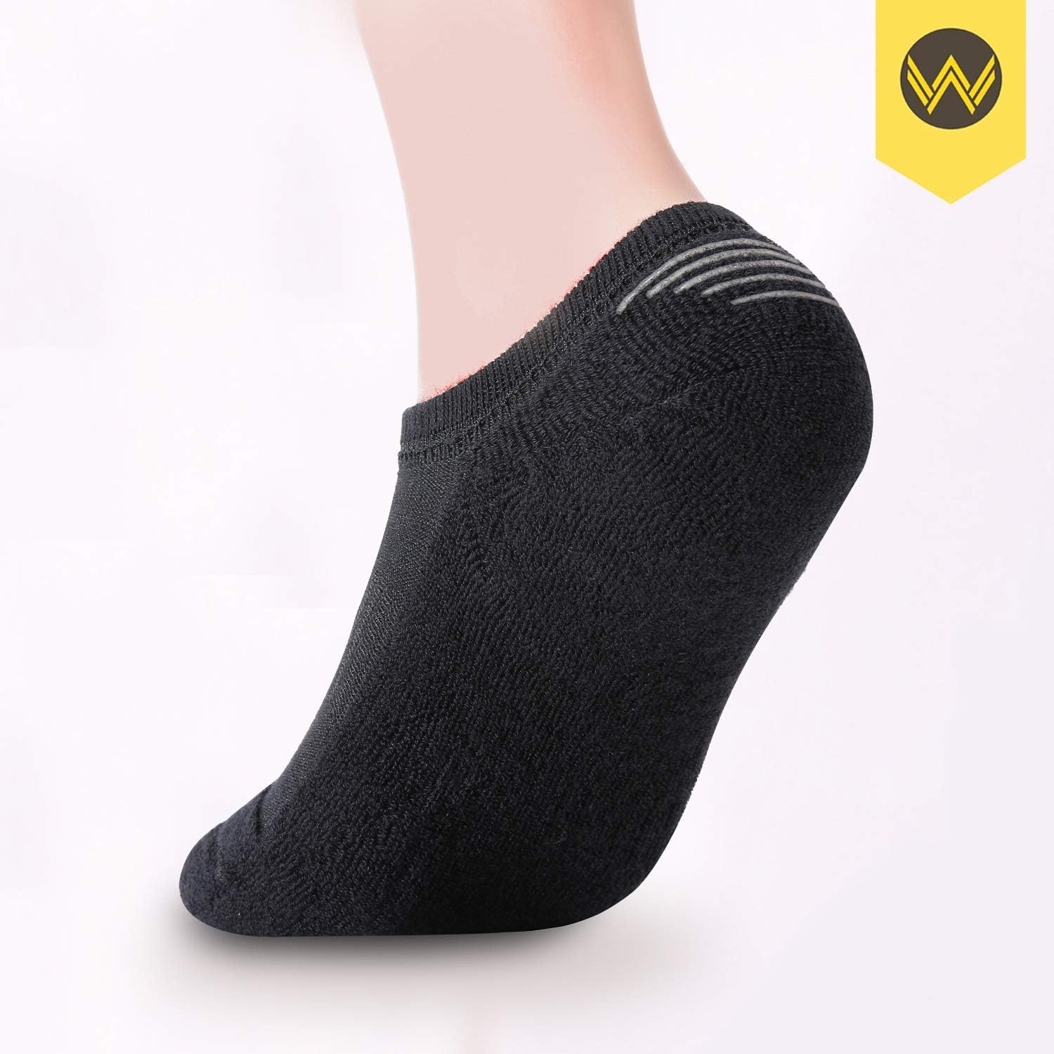 WANDER No Show Socks Mens 7/8 Pair Cotton Thin Non Slip Low Cut Men Invisible Sock 6-8/9-11/12-14 - Image 4