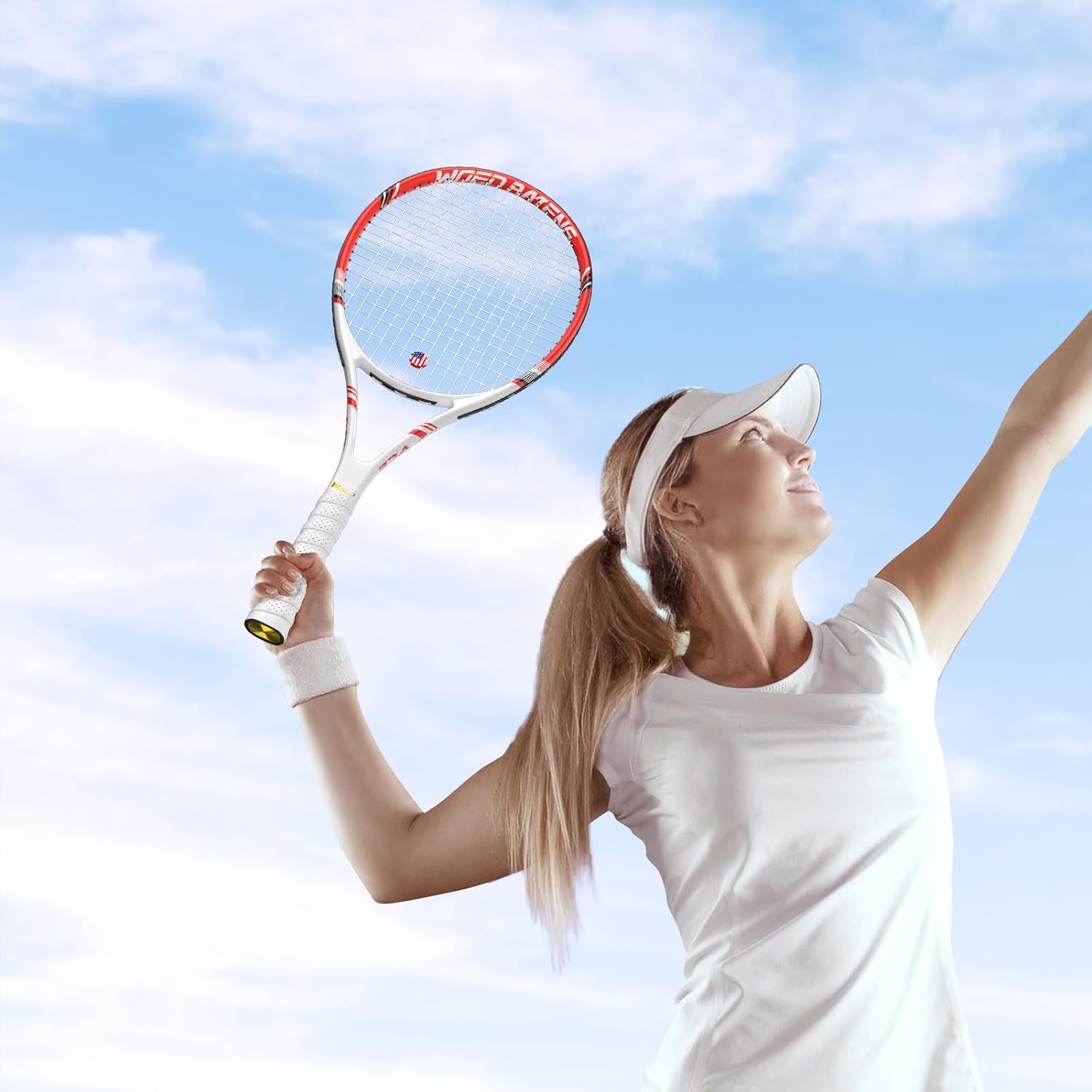 Pro Tennis Racket for Adults, 2 Player 27 inch Speed Tennis Racquet Acceptable for Beginner and Professional with 3 Tennis Balls, 2 Vibration Dampes, 2 Overgrips, Tennis Bag - Image 6