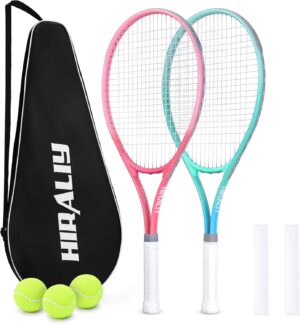 HIRALIY Tennis Rackets 2 Pack for A...