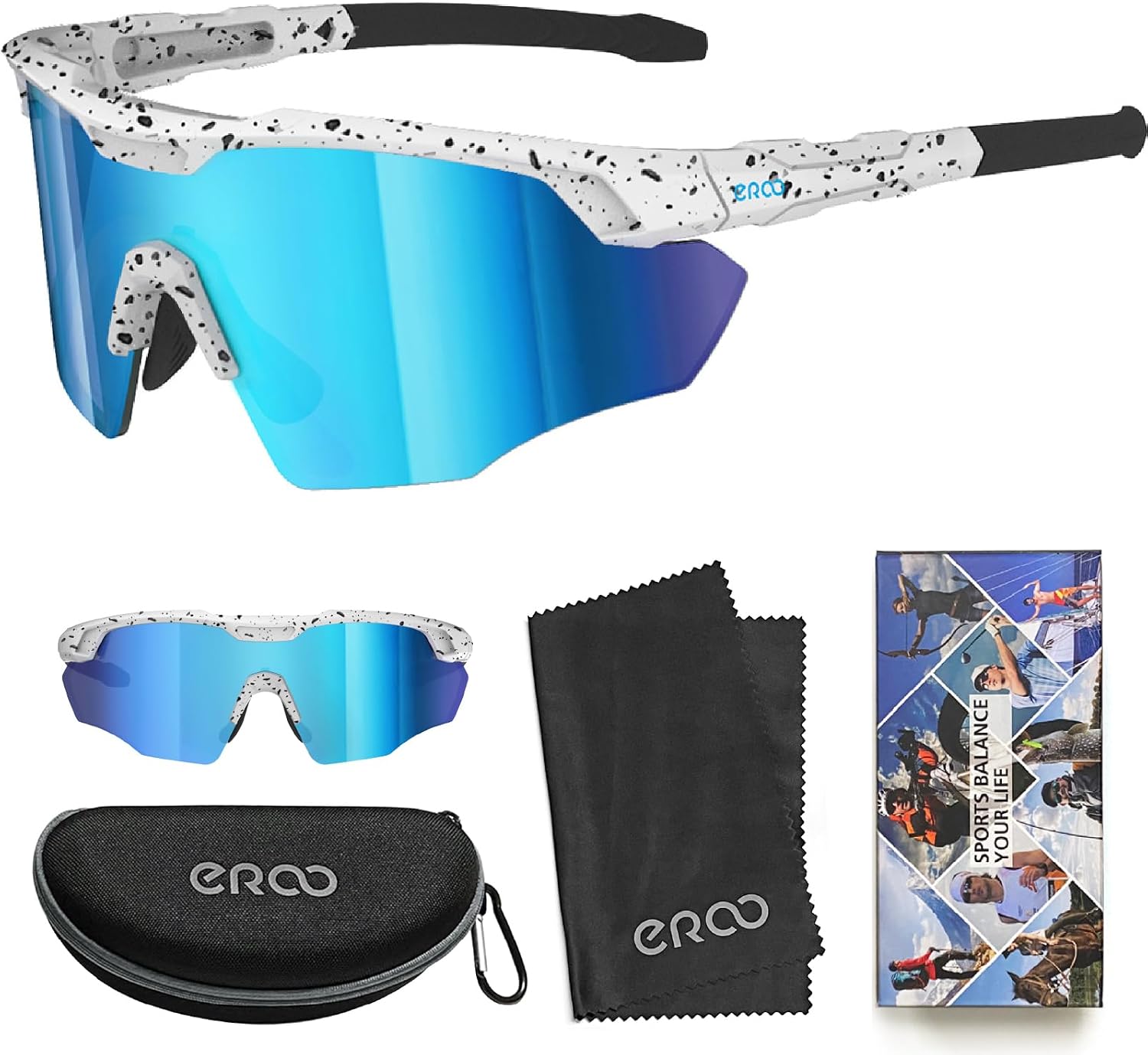 Sports Shades XL Sunglasses for Men Baseball, Running Cycling Volleyball MTB Outdoor Recreation Gifts Padel Beach Tennis - Image 4