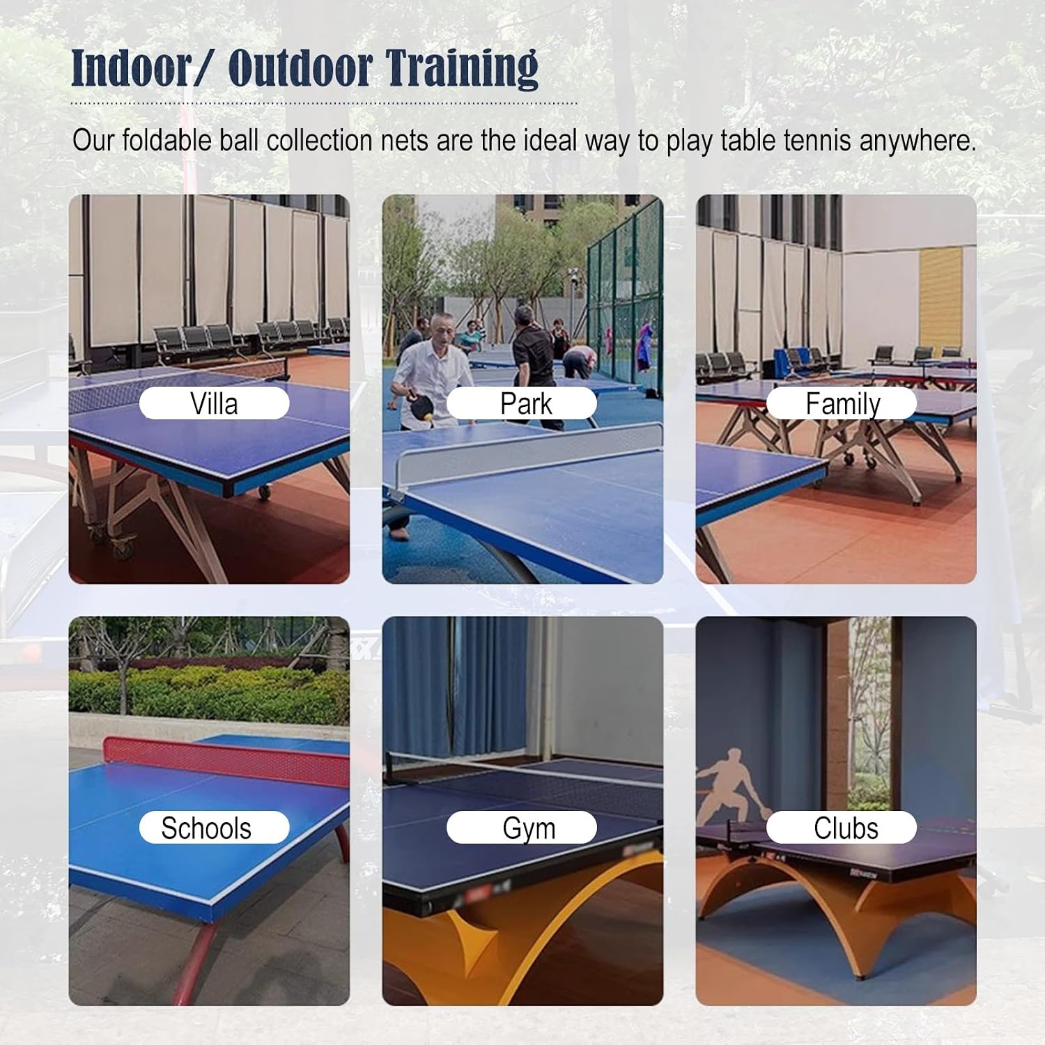 ERRULAN Large Ping Pong Practice Net with Wheels, Foldable Table Tennis Ball Catch Net Equipments for Adults & Kids, Indoor Outdoor Teen Activities - Multi-Ball Training(2m/78.74 in/6.56 ft) - Image 8