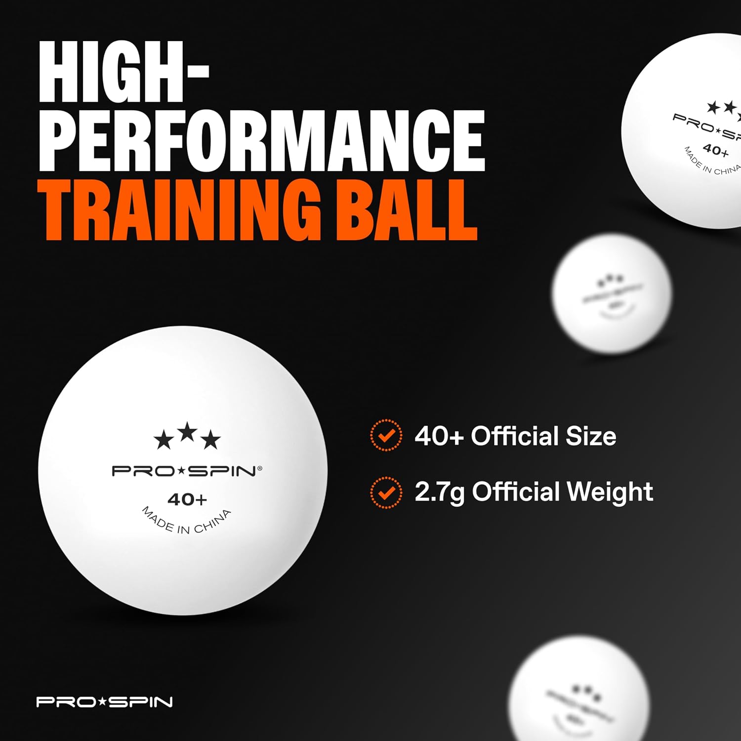 PRO-SPIN Ping Pong Paddles - High-Performance Set with Premium Table Tennis Rackets, 3-Star Ping Pong Balls, Compact Storage Case | Professional Quality Ping Pong Paddle Set | Indoor & Outdoor Games - Image 7