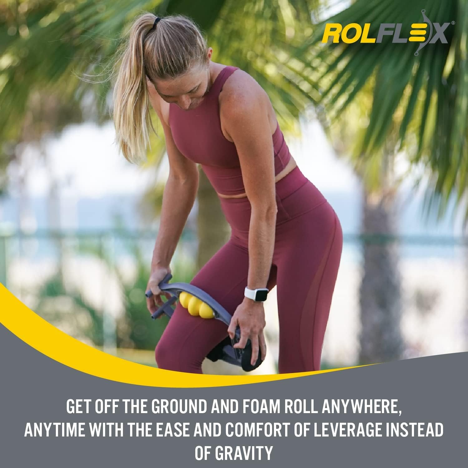 Rolflex Arm & Leg Massager Roller – Muscle Roller to Address Golfer’s Elbow, Tennis Elbow, Carpal Tunnel & More – Arm & Leg Massage Roller for Muscle Tightness & Faster Recovery - Image 4
