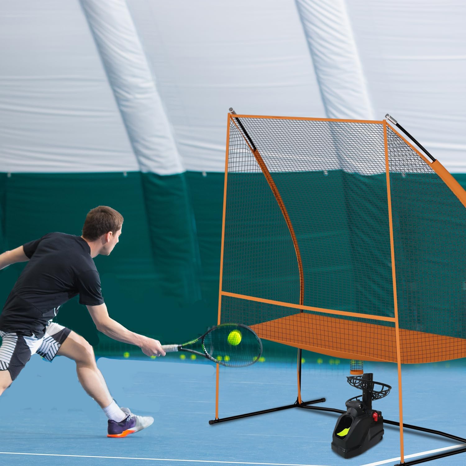 MR Tennis Ball Return Net 7’x6’, Freestanding Tennis Training Net, Multi-Sport Training Return Net for Tennis, Pickleball, Softball, Baseball Compatible w/Toss Machine Without Pitching Machine - Image 9