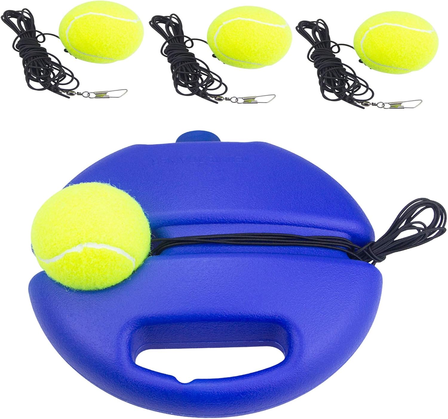 Tennis Rebound Ball & Trainer Kit with 4 Balls & 4 Elastic Ropes for Beginners, Kids & Adults