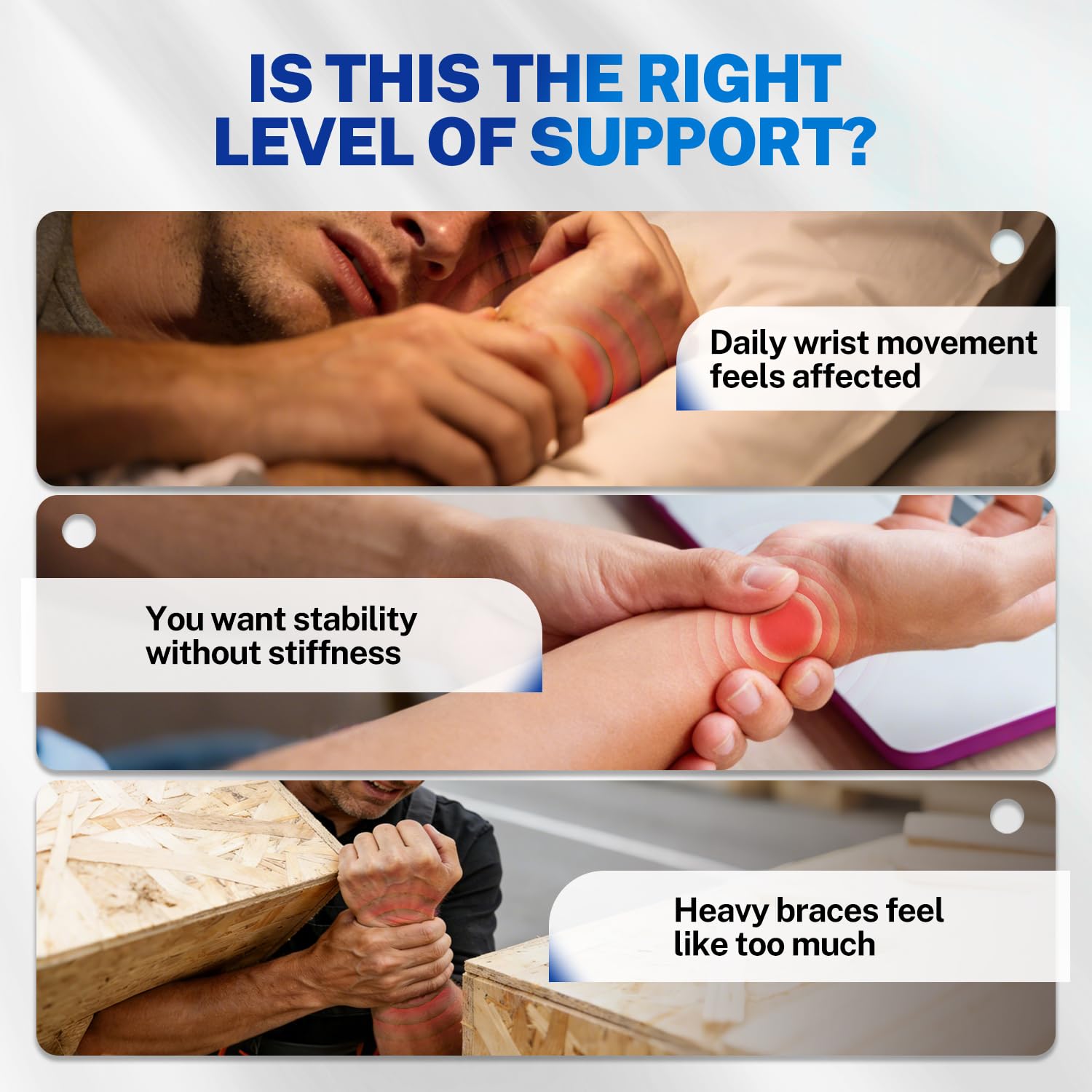 TFCC Wrist Brace for TFCC Tear Ulnar Wrist Pain, 3D Gel Pad, Adjustable & Breathable Thin Ulnar Wrist Brace for Weightlifting, Tennis, Golf, Typing, Daily Wear, Fits Both Left & Right Hand, Black - Image 2