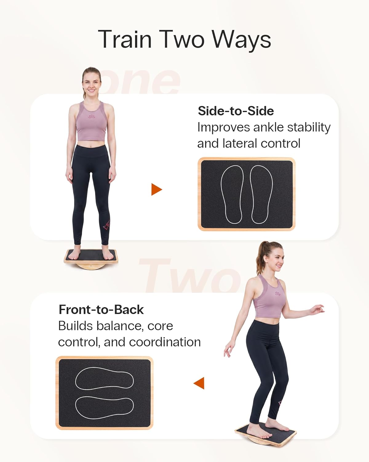 StrongTek Wooden Balance Board with 2 Difficulty Options, Basic Rocker and Advanced 360° Wobble Board, Non-Slip Balance Trainer for Core Stability, Ankle Rehab, Physical Therapy and Fitness - Image 4