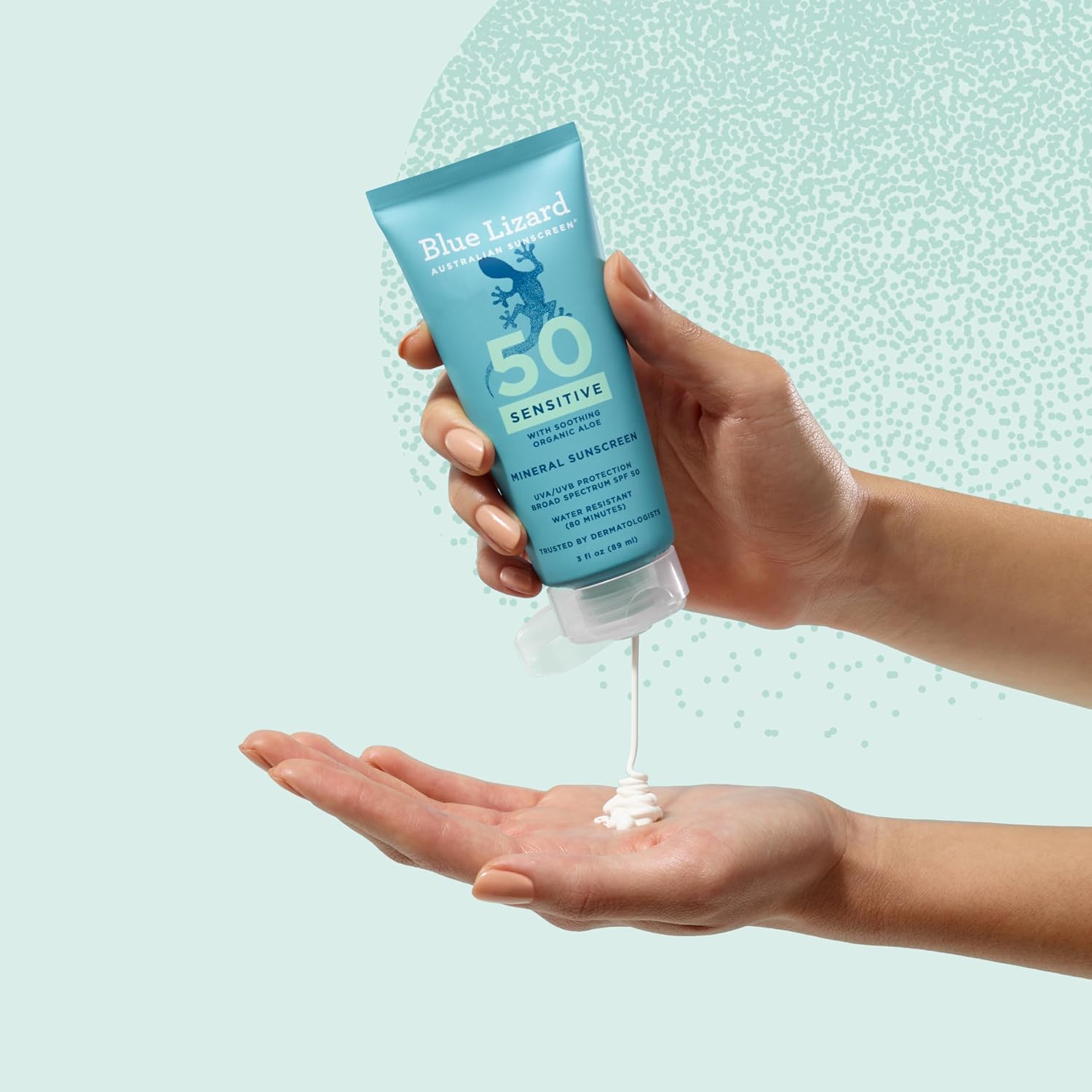Blue Lizard SENSITIVE Mineral Sunscreen with Zinc Oxide, SPF 50+, Water Resistant, UVA/UVB Protection with Smart Cap Technology - Fragrance Free, 3 oz. Tube - Image 8