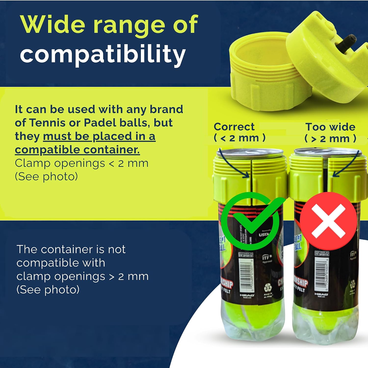 BALL RESCUER: Tennis Ball Pressurizer – Converts Compatible Tennis Ball Container into a 30 psi Ball Pressurizer & Extends Ball Life (Pump & Container not Included in Standard and Standard Plus) - Image 3