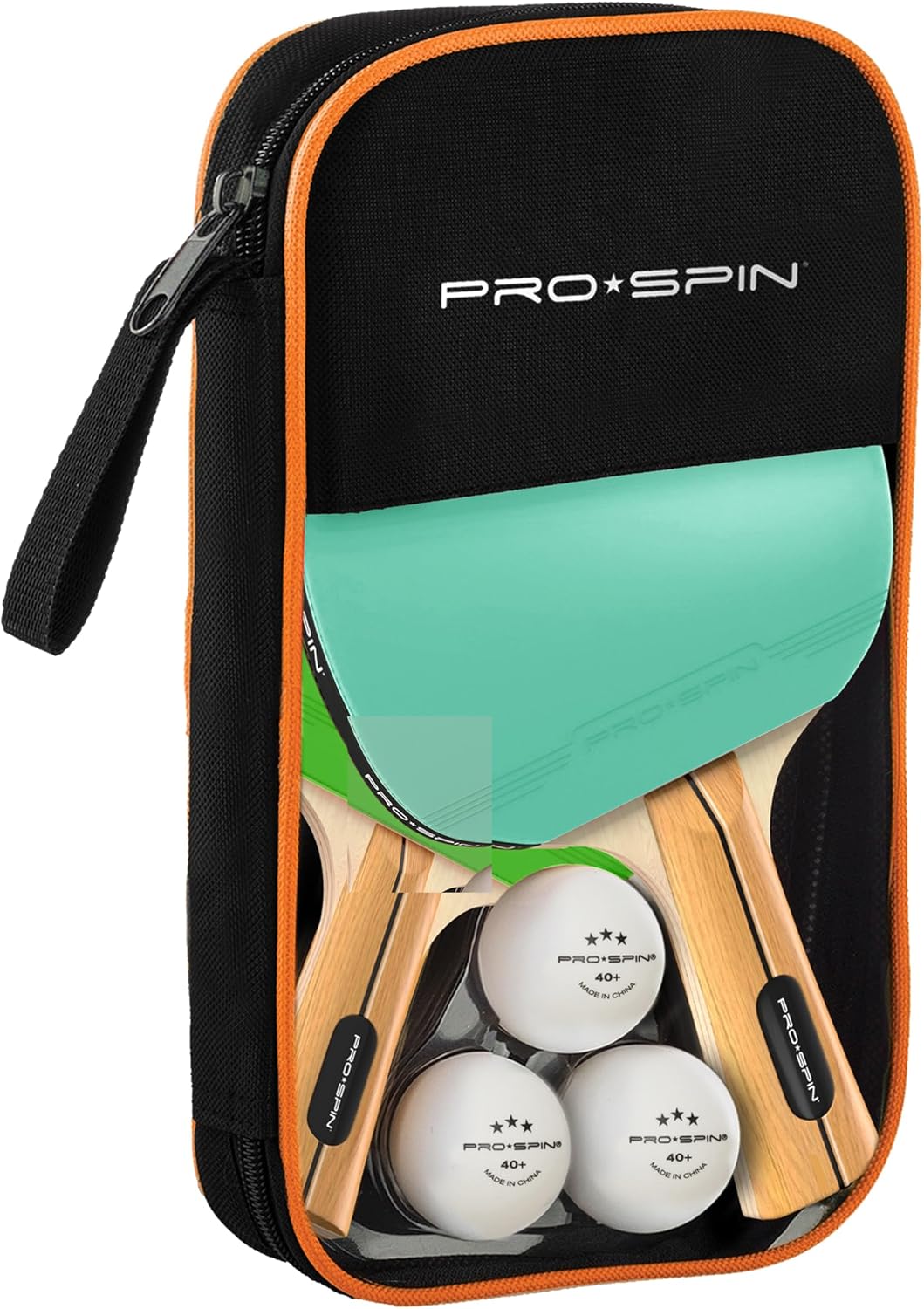 PRO-SPIN Ping Pong Paddles - High-Performance Set with Premium Table Tennis Rackets, 3-Star Ping Pong Balls, Compact Storage Case | Professional Quality Ping Pong Paddle Set | Indoor & Outdoor Games - Image 2