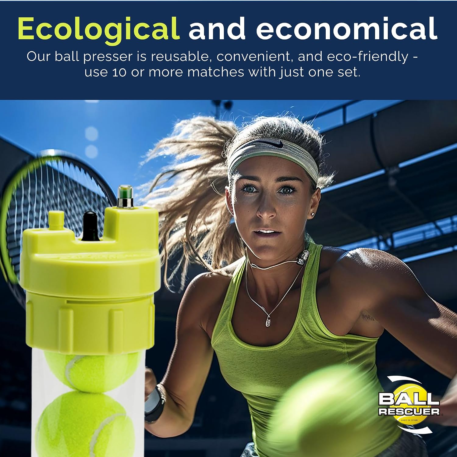 BALL RESCUER: Tennis Ball Pressurizer – Converts Compatible Tennis Ball Container into a 30 psi Ball Pressurizer & Extends Ball Life (Pump & Container not Included in Standard and Standard Plus) - Image 7