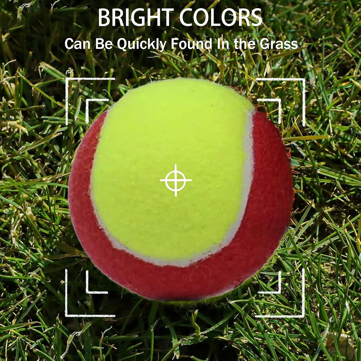 SHYUJAJIE 20 Pack 25%/50%/75% Low Compression Stage Tennis Ball for Beginners Youth Kids Training Practicing Ball with Mesh Bag for Easy Transport - Image 4