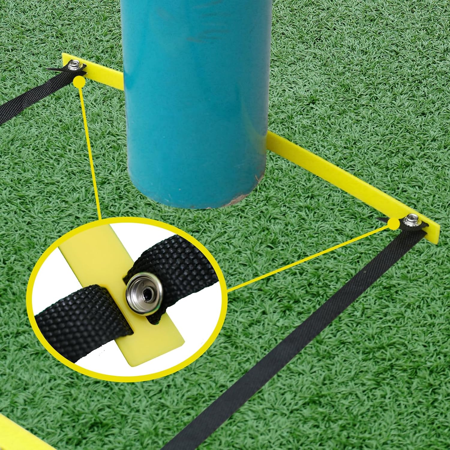 20ft Adjustable Agility Ladder with Carry Bag Training Equipment for Footwork Drills | Football Training Equipment & Speed Ladder for Soccer, Basketball – Fitness Feet Training - Image 6