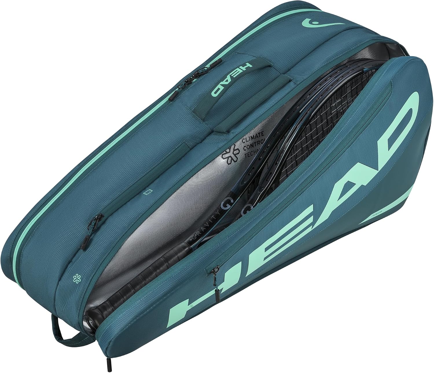 HEAD Tour Racquet Bag M (6R) Tennis Bag - Holds Up to 6 Racquets, CCT+ Climate Control Technology, 2 Main Compartments, Shoe Pocket & Backpack Carry System | 6 Racquet Capacity - Image 4