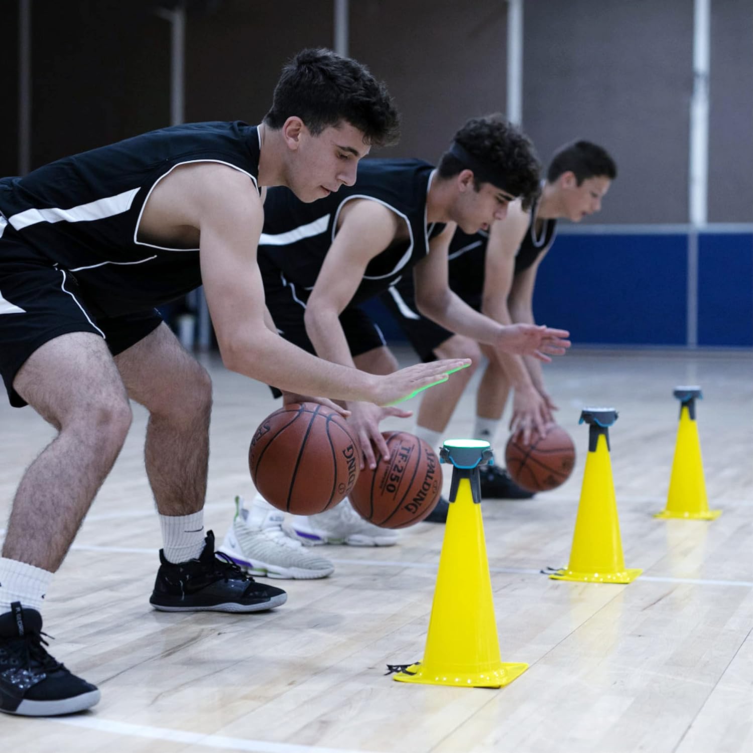 BlazePod Reaction Training Kit Smart Pods for Speed, Agility & Cognitive Drills - Pro-Level Training for Athletes, Trainers, Therapists & Coaches - App Access Included (Cone Adaptor Kit) - Image 2