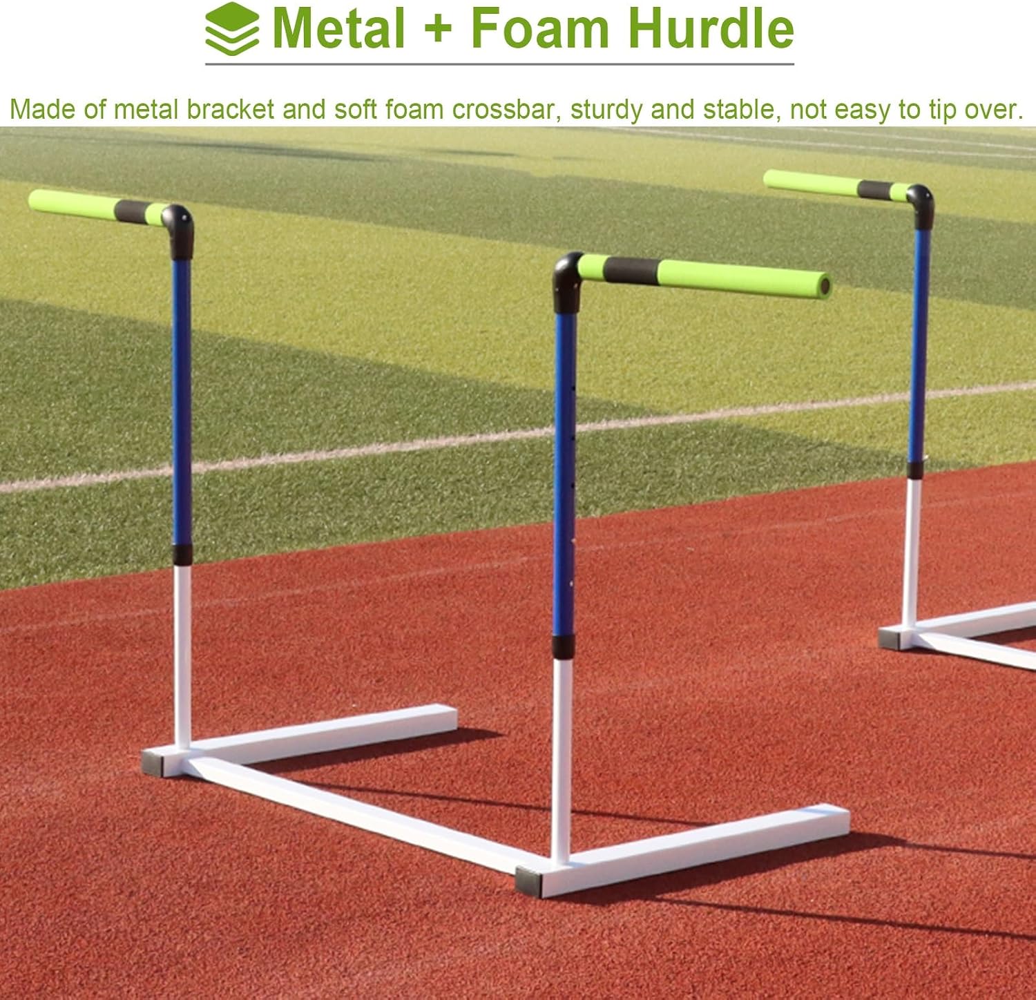 Hurdles Outdoor Jumping Training Hurdles 29.92 in - 42 in, Soccer Basketball Speed Workout Hurdling, Athlete/Coach Agility Trainer Equipment - Image 3