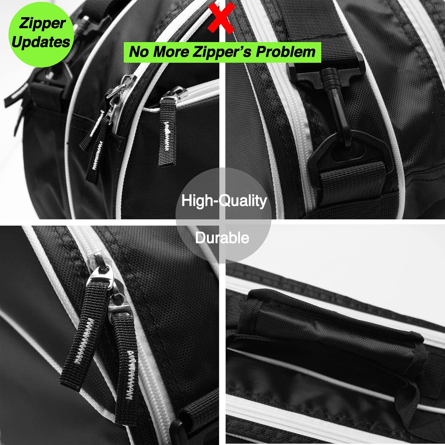 Tennis Racket Bag (3-5 Racquet), with Shoe & Phone Compartment and Protective Pad, Super Roomy and Lightweight Racquet Bag for Tennis, Badminton - Image 4