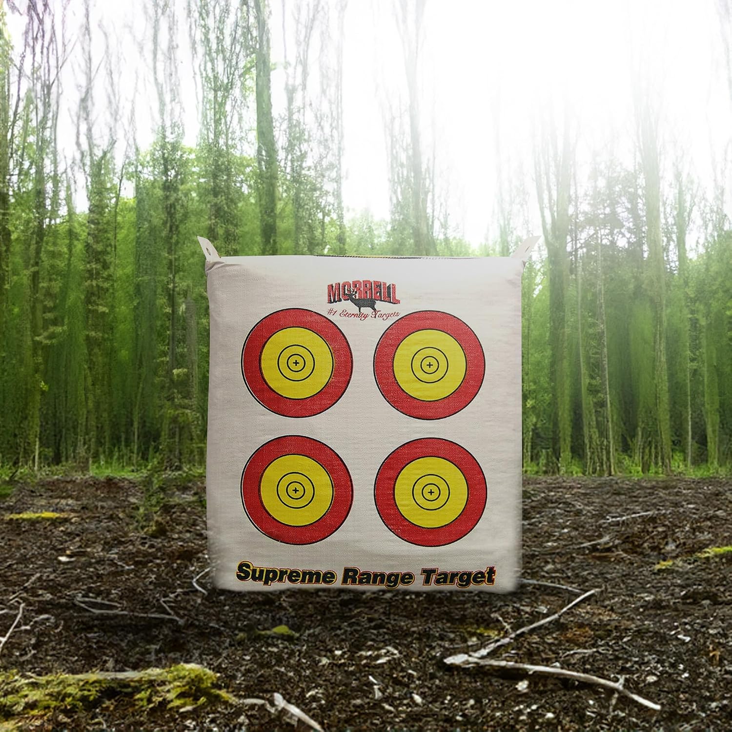 Morrell Weatherproof Supreme Range Adult Field Point Archery Bag Target with NASP Scoring Rings, Nucleus Center, and IFS Technology, White - Image 4