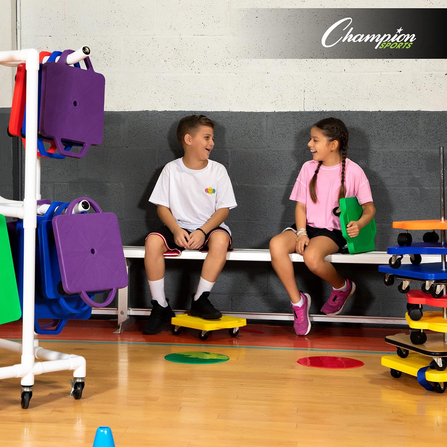 Champion Sports MSPSET Poly Spot Markers for Sports, Activities, and Social Distancing - 10-inch, Set of 6 - Multicolor - Image 8