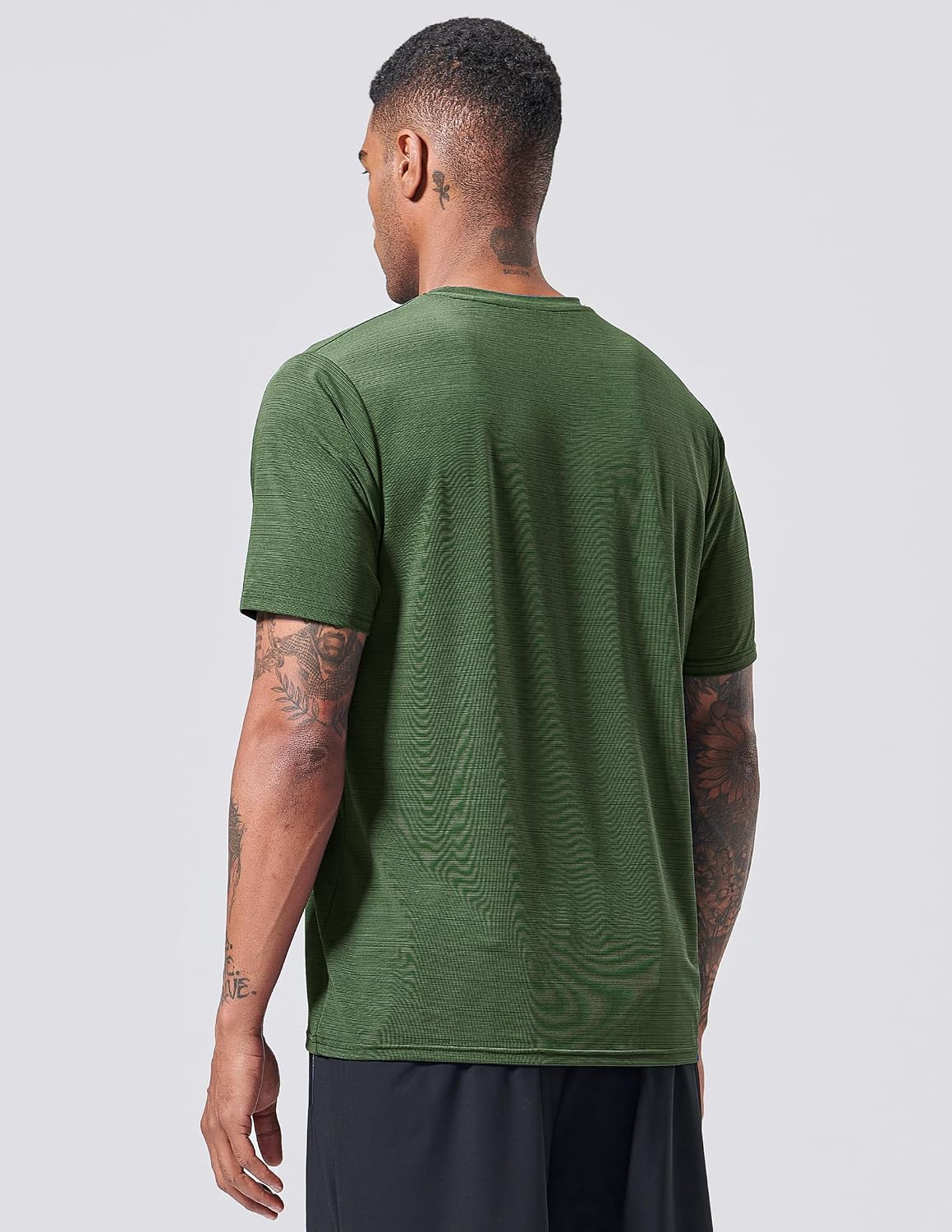 5 Pack Men’s Active Quick Dry Crew Neck T Shirts | Athletic Running Gym Workout Short Sleeve Tee Tops Bulk - Image 5