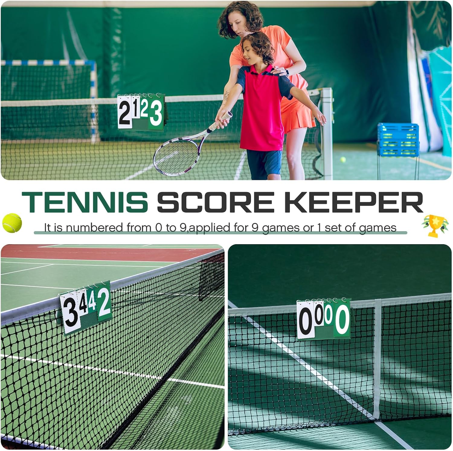 Over Net Tennis Score Keeper Flip Scoreboards Portable for Volleyball Basketball Coaching Tennis Outdoor - Image 6