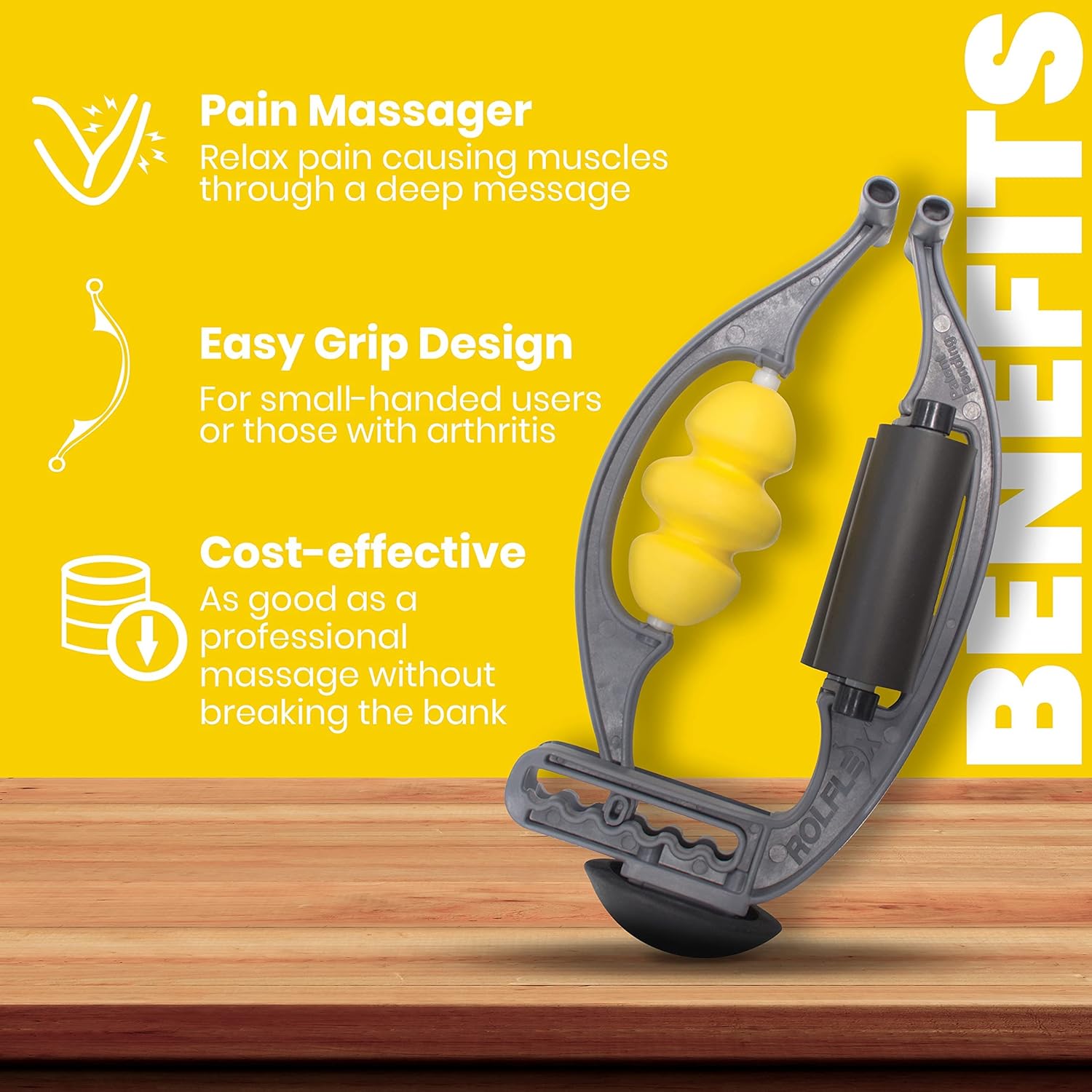 Rolflex Arm & Leg Massager Roller – Muscle Roller to Address Golfer’s Elbow, Tennis Elbow, Carpal Tunnel & More – Arm & Leg Massage Roller for Muscle Tightness & Faster Recovery - Image 5