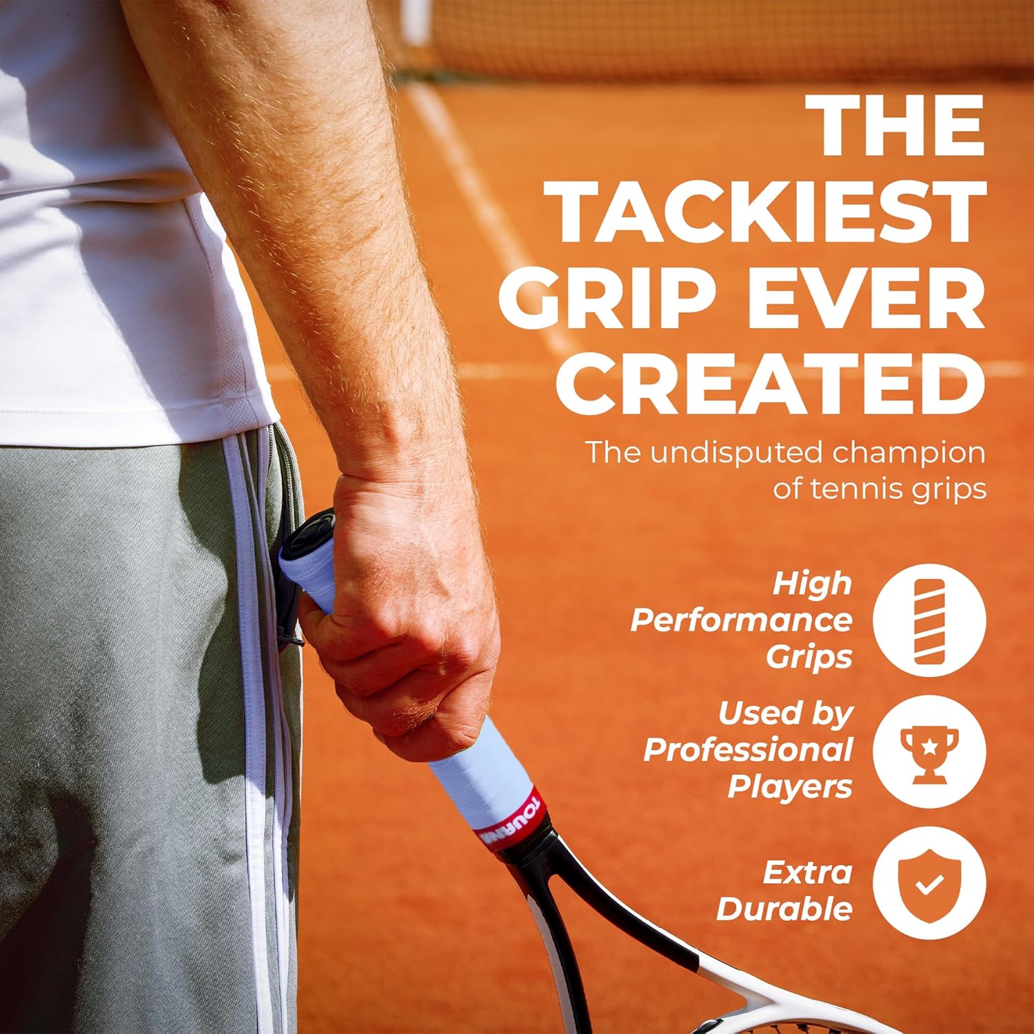 Tourna Mega Tac Extra Tacky Overgrip, 10-Pack - Image 2