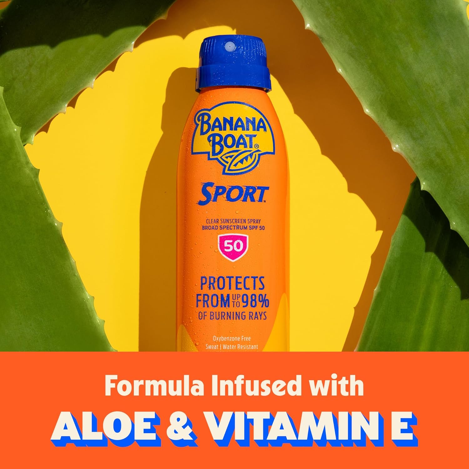 Banana Boat Sport Ultra SPF 50 Sunscreen Spray | Banana Boat Sunscreen Spray SPF 50, Water Resistant, Oxybenzone Free, Sunblock, 6oz each Twin Pack - Image 3