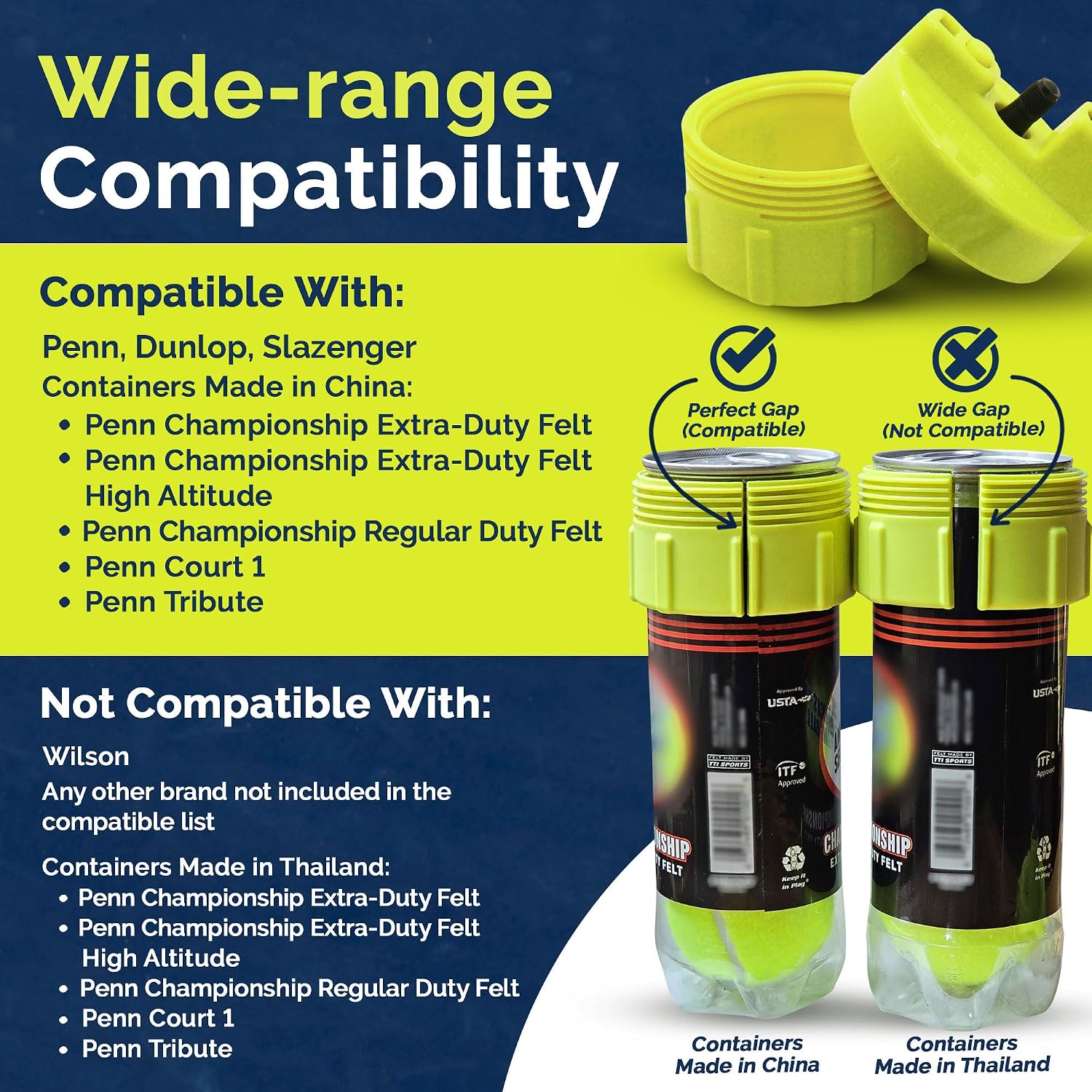 BALL RESCUER: Tennis Ball Pressurizer – Converts Compatible Tennis Ball Container into a 30 psi Ball Pressurizer & Extends Ball Life (Pump & Container not Included in Standard and Standard Plus) - Image 3