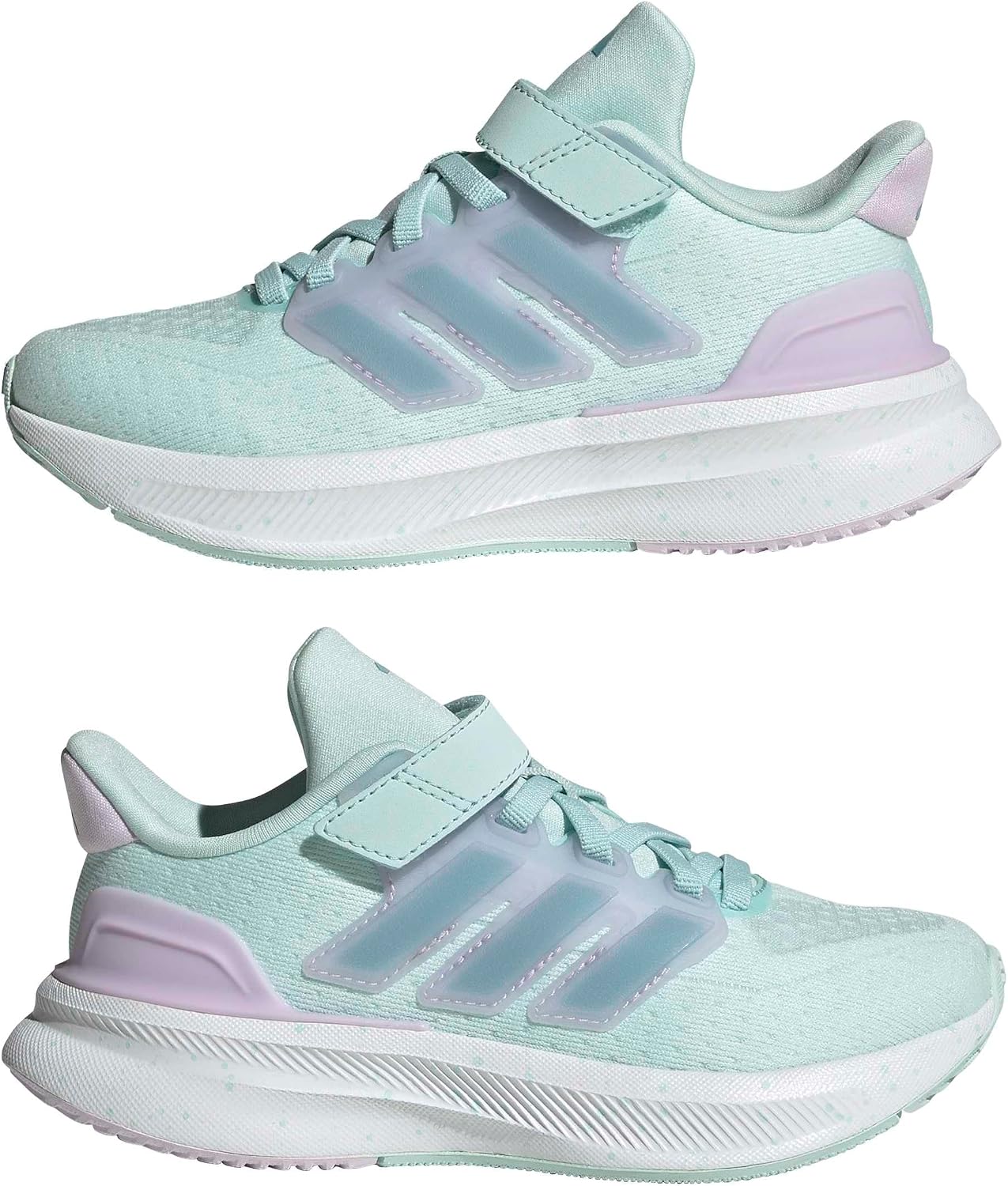 adidas Kids' Ultrarun 5 Elastic Lace & Strap Running Shoes - Image 7