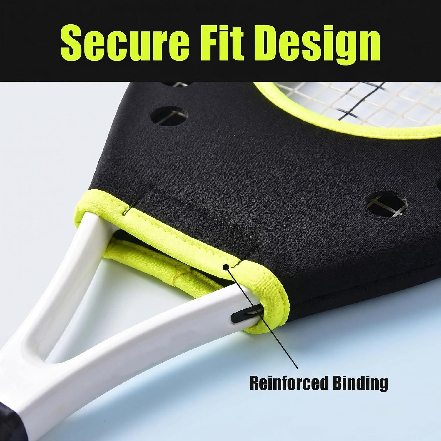 Tennis Racket Sweet Spot Trainer Tennis Pointer Swing Training Aid Protection Cover Swing Training Aid for Starter, Yellow - Image 5