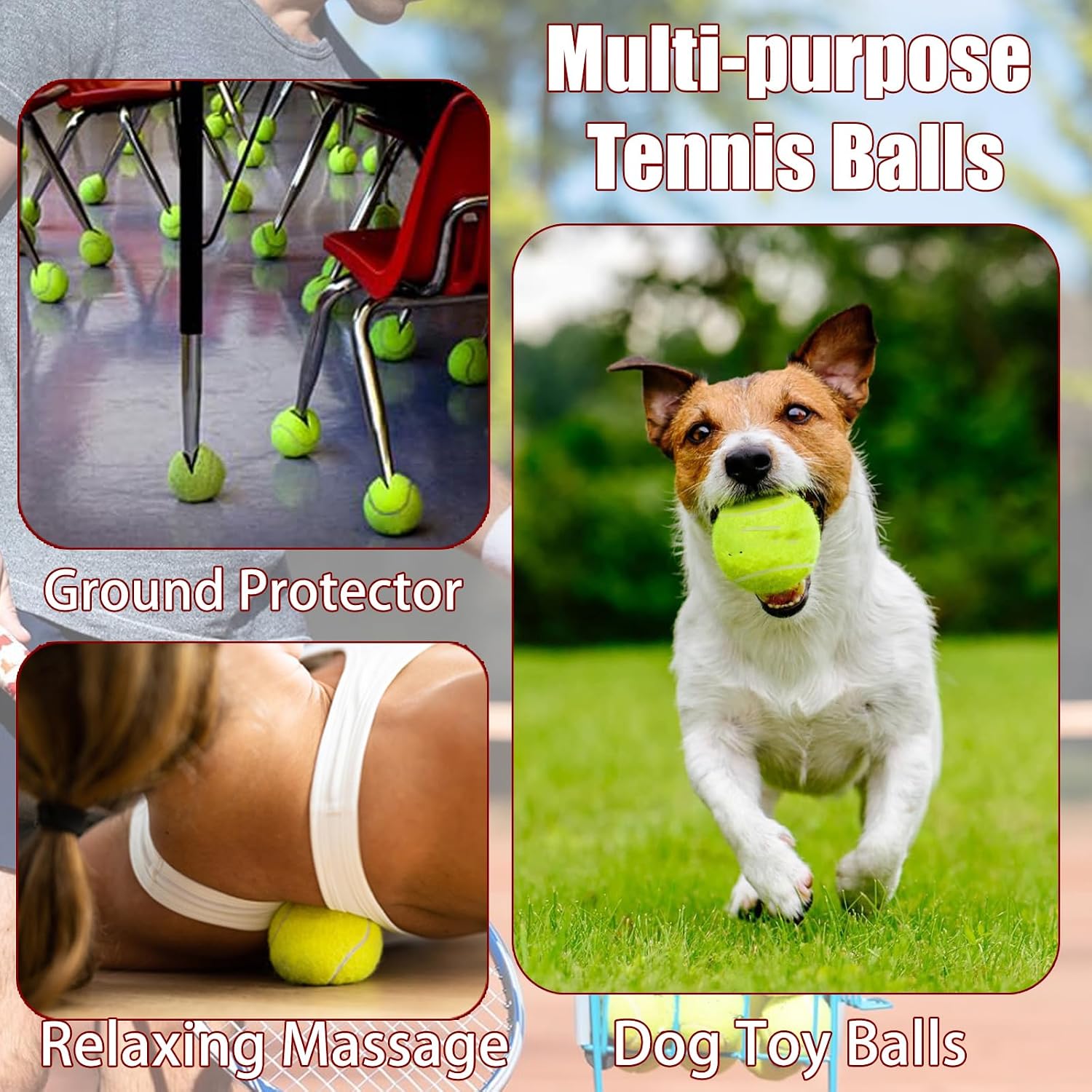 Magicorange Tennis Balls, 12 Pack Advanced Training Tennis Balls Practice Balls, Pet Dog Playing Balls, Come with Mesh Bag for Easy Transport, Good for Beginner Training Ball - Image 8