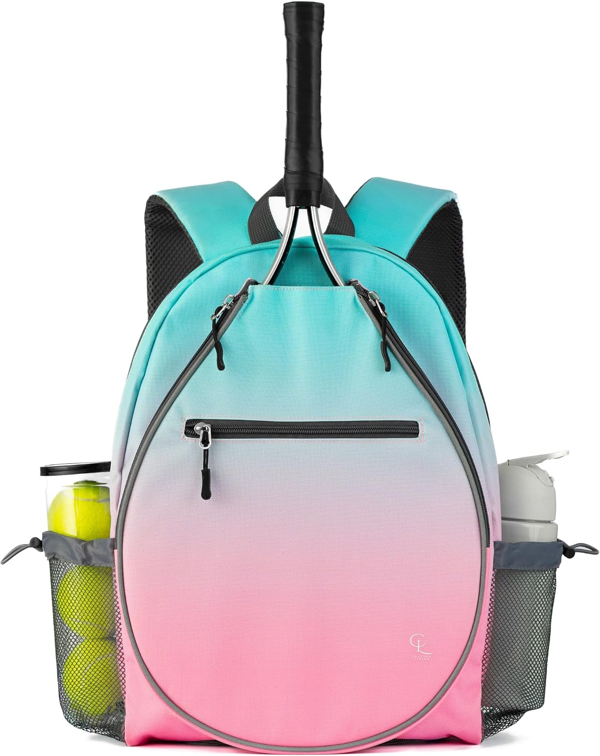Kids Tennis Backpack, Boys and Girls Junior Bag, For Junior Tennis Rackets, Multiple Pockets with Shoe Compartment, Mesh Padded Straps - Image 2