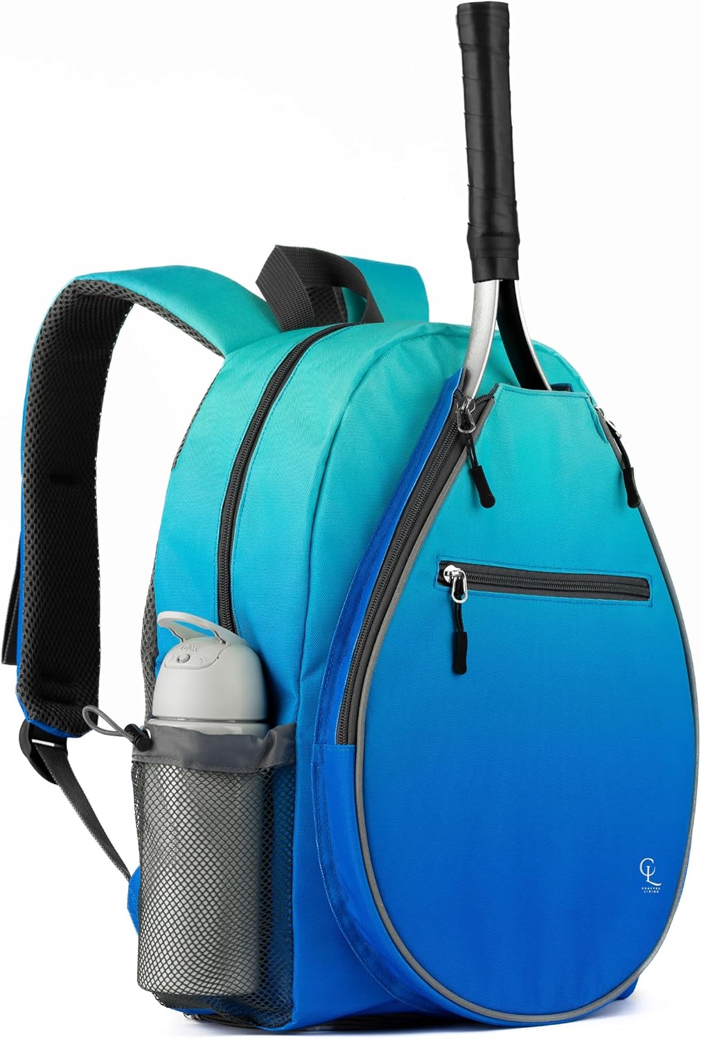 Kids Tennis Backpack, Boys and Girls Junior Bag, For Junior Tennis Rackets, Multiple Pockets with Shoe Compartment, Mesh Padded Straps