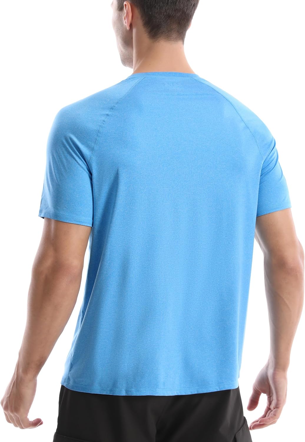 Roadbox Swim Shirts Short Sleeve for Men, Sun Protection UPF 50+ Fishing Rash Guard, UV Gym Workout Shirt for Running Outdoor - Image 2