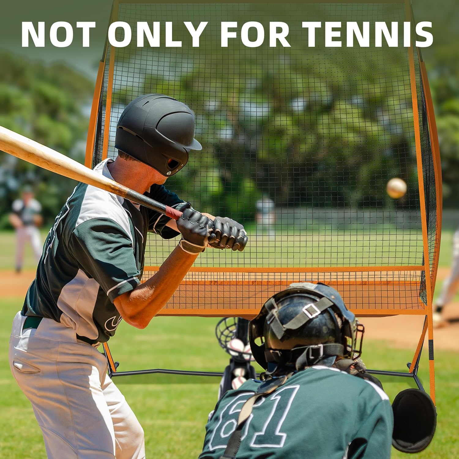 MR Tennis Ball Return Net 7’x6’, Freestanding Tennis Training Net, Multi-Sport Training Return Net for Tennis, Pickleball, Softball, Baseball Compatible w/Toss Machine Without Pitching Machine - Image 6