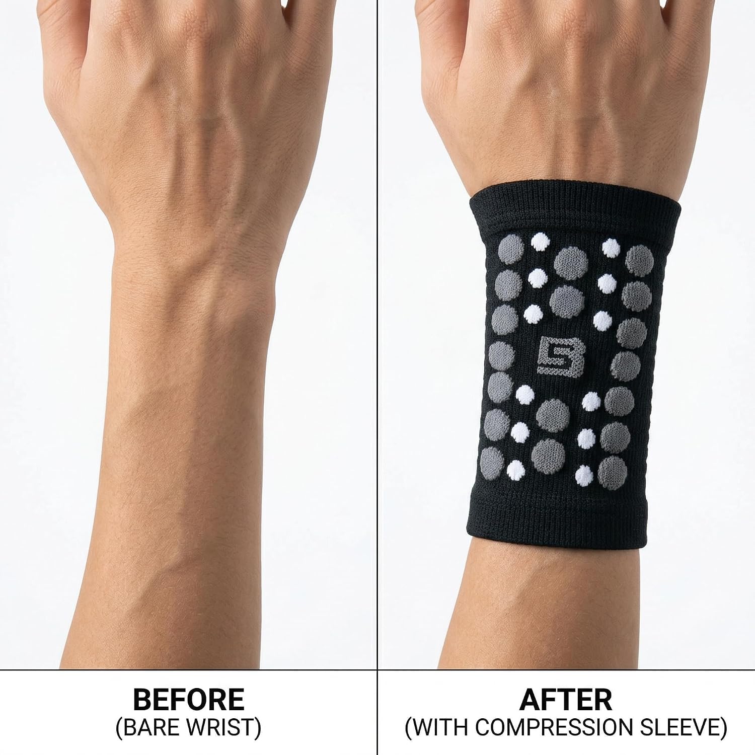 NMK Kids Sports Wrist Braces for Basketball & Tennis Compression Sleeves Youth Athletic Wrist Guards(1 pair) - Image 2