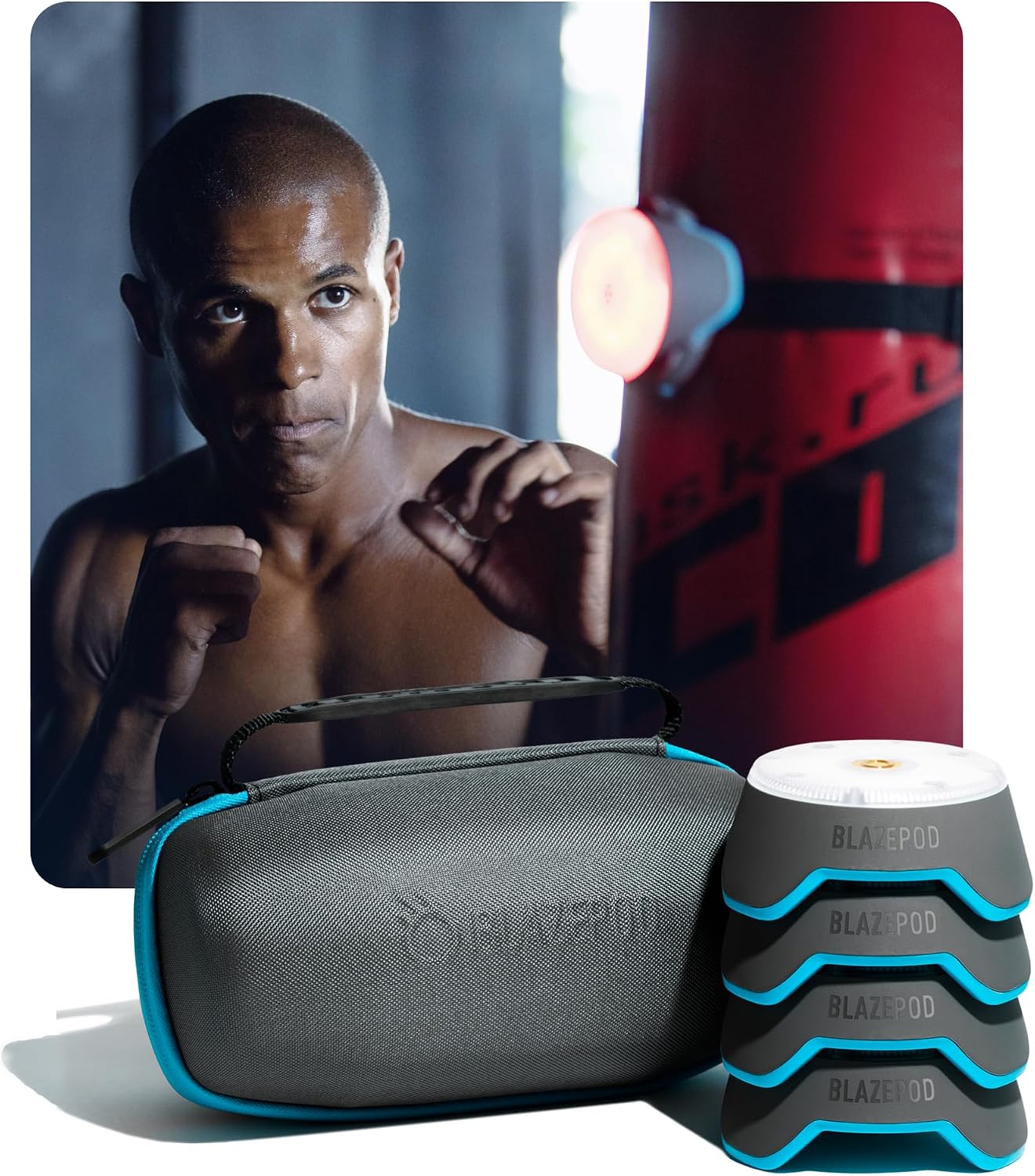 BlazePod Reaction Training Platform for Boxing & All Combat Sports. Attack, Defend and Navigate The Ring, Mat and Octagon Better Than Ever to Win Every Fight