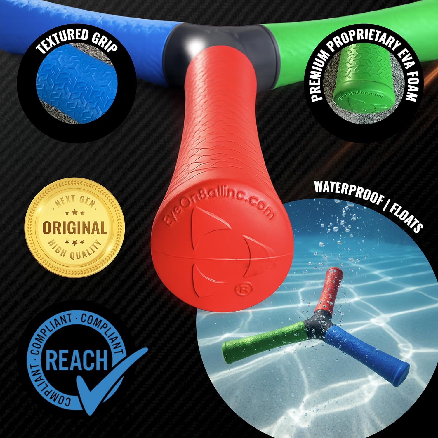 HECOstix Hand-Eye Coordination Trainer (Red/Green/Blue) – Reaction Time & Reflex Tool with Removable Legs | Improves Agility, Focus, & Multisensory Skills | Sports, Fitness, & Fun | All Ages - Image 9