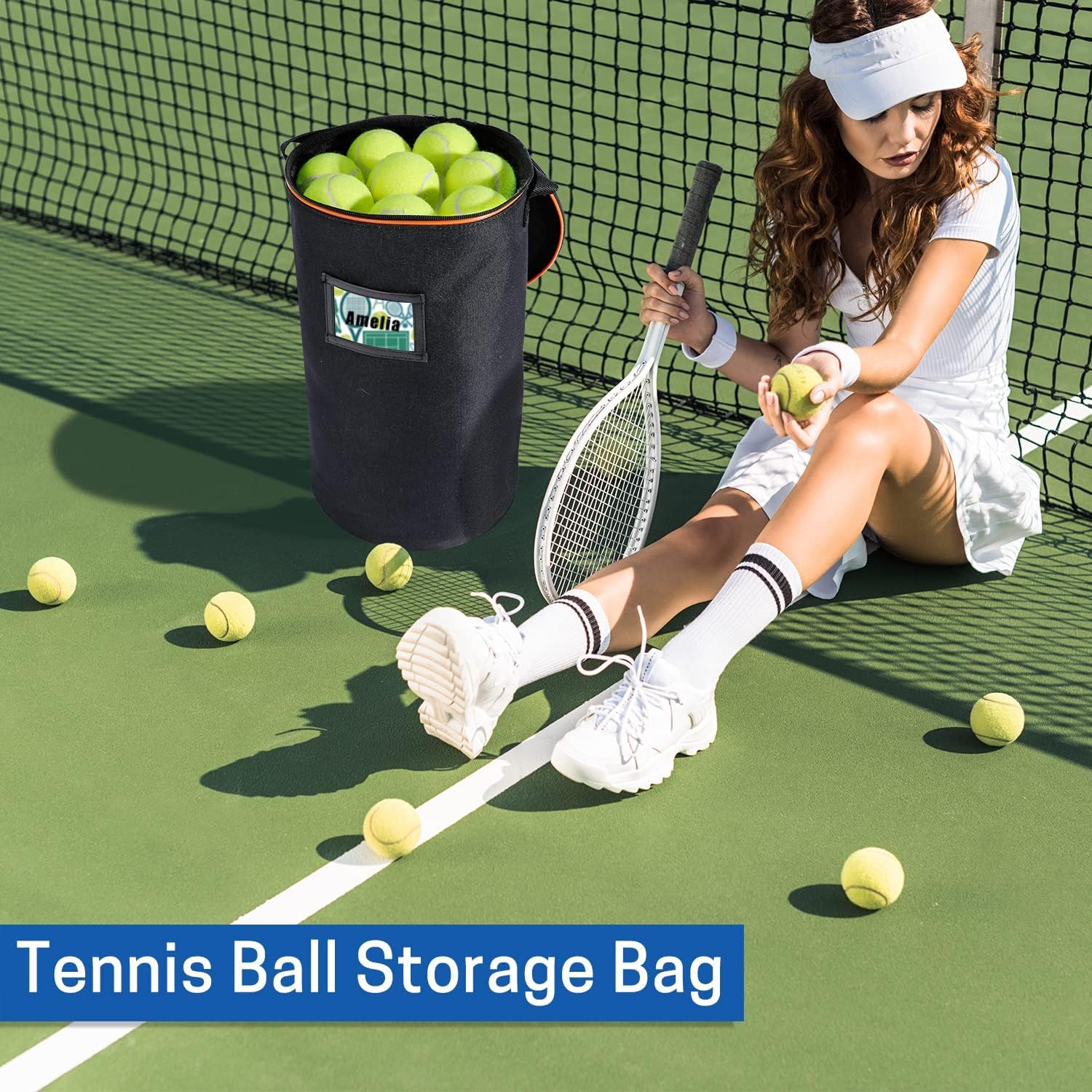 VISEMAN Portable Tennis Ball Basket for Training, Carrying and Storage - Image 5