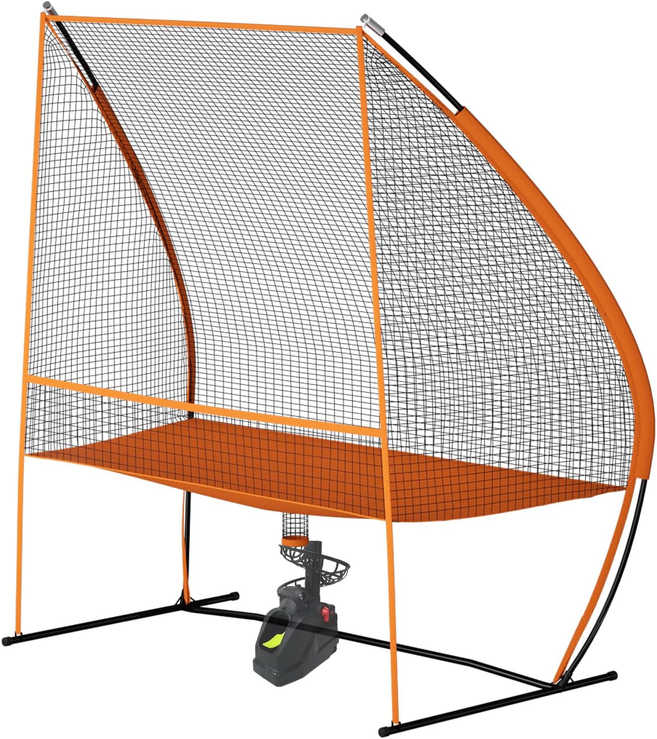 MR Tennis Ball Return Net 7’x6’, Freestanding Tennis Training Net, Multi-Sport Training Return Net for Tennis, Pickleball, Softball, Baseball Compatible w/Toss Machine Without Pitching Machine