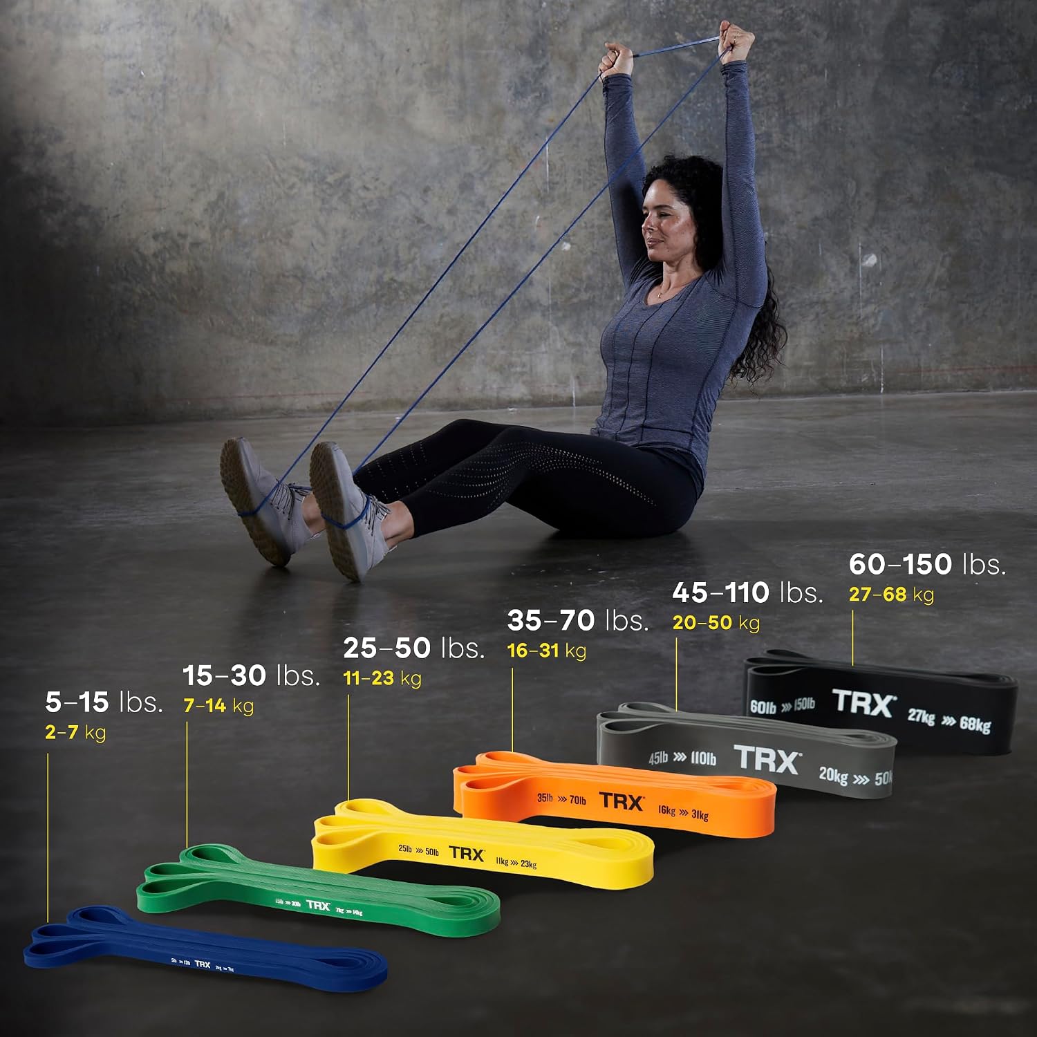 TRX Training Strength Band Set, Full-Body Resistance Bands for Home and Gym Use, Resistance Bands for Working Out - Image 6