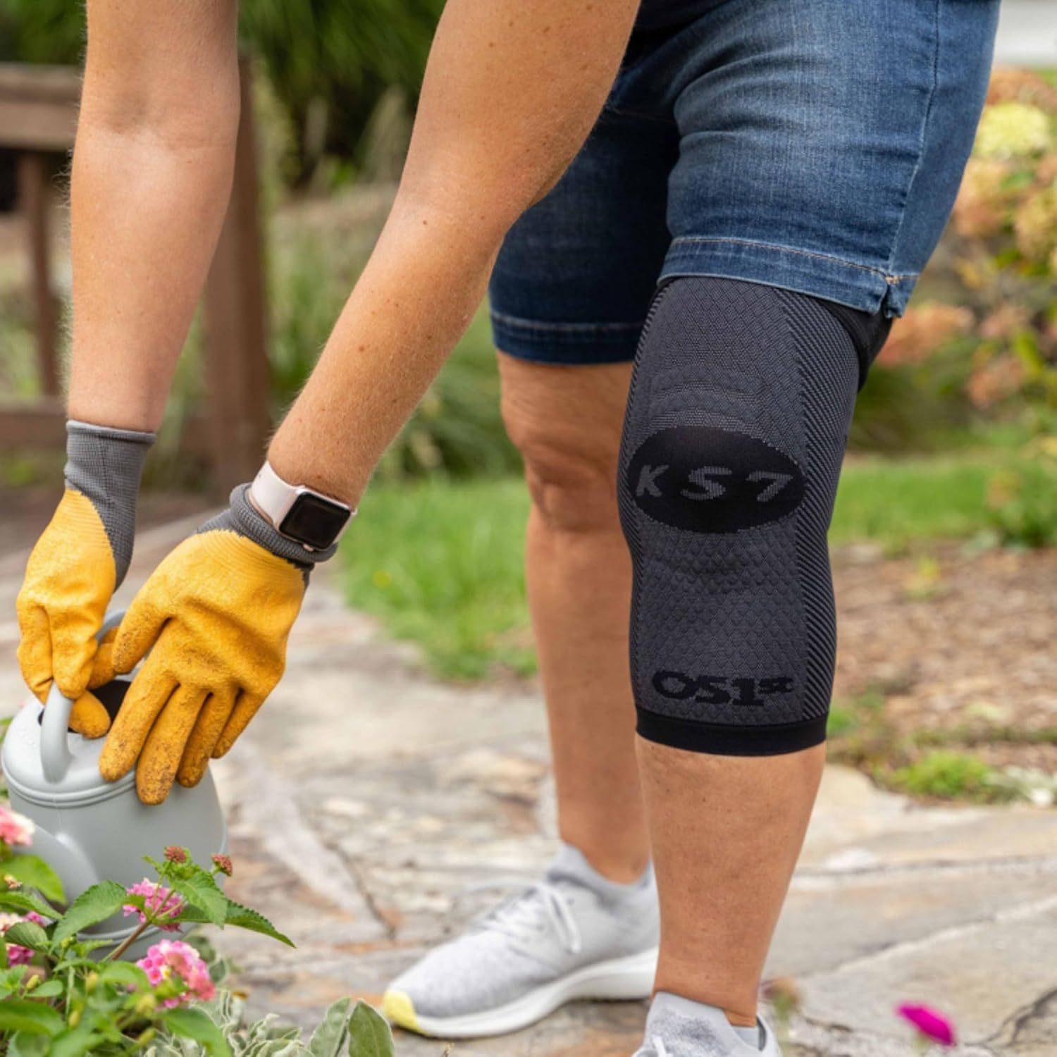 OrthoSleeve Compression Knee Brace, Knee Sleeve for ACL, MCL, Injury Recovery, Meniscus Tear, Pain, Aching Knees, Patellar Tendonitis & Arthritis Pain - Image 8