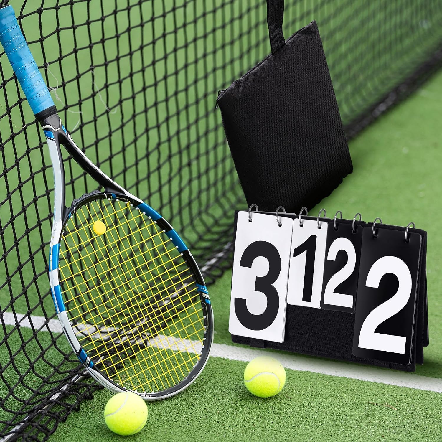 Over Net Tennis Score Keeper Flip Scoreboards Portable for Volleyball Basketball Coaching Tennis Outdoor - Image 5