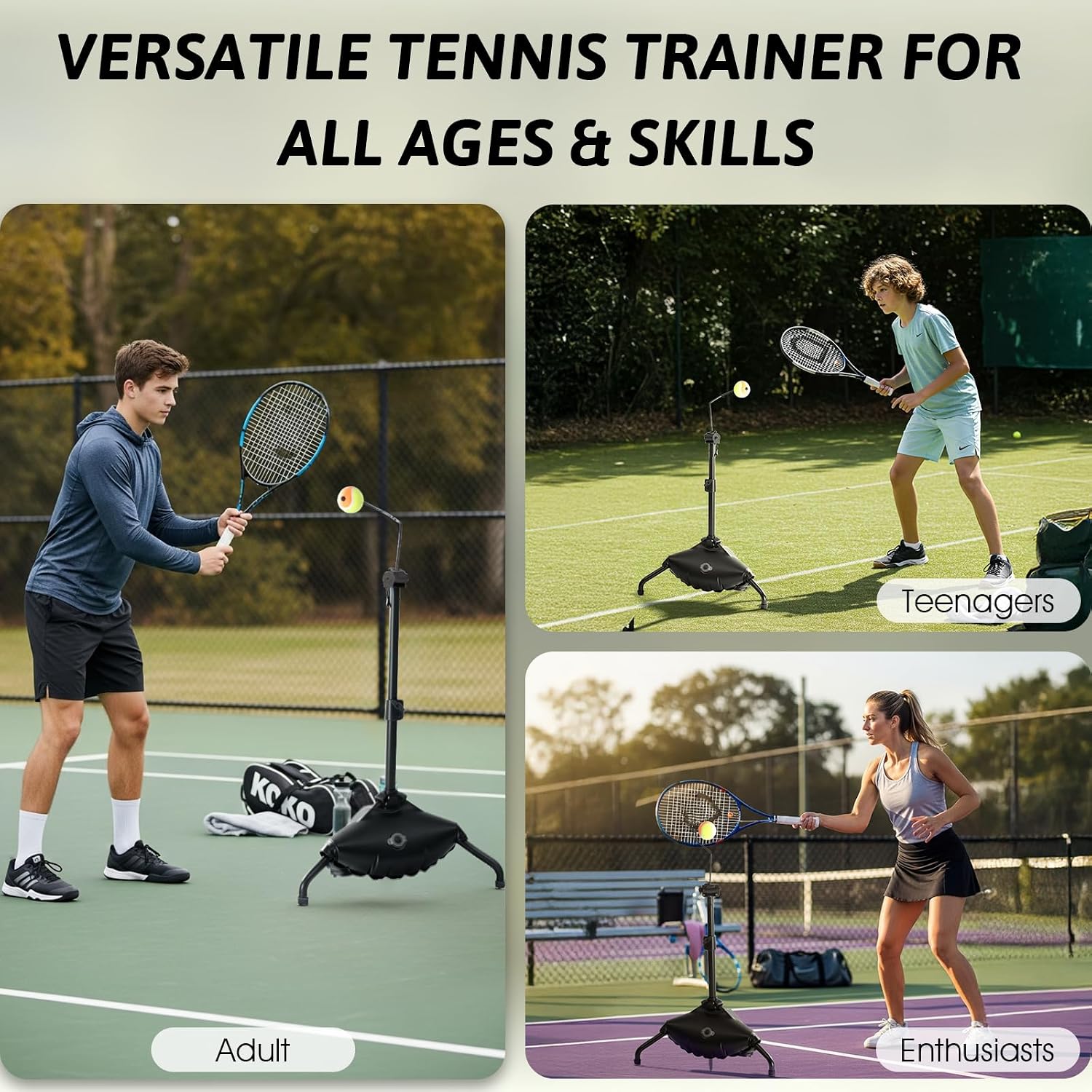 Tennis Training Aid,Tennis Practice Topspin Fast & Master Powerful Groundstrokes,Tennis Training Equipment for Beginners & Intermediate Players - Image 6