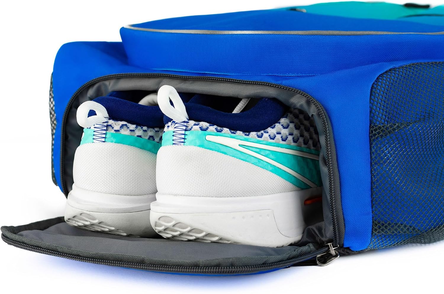 Kids Tennis Backpack, Boys and Girls Junior Bag, For Junior Tennis Rackets, Multiple Pockets with Shoe Compartment, Mesh Padded Straps - Image 4