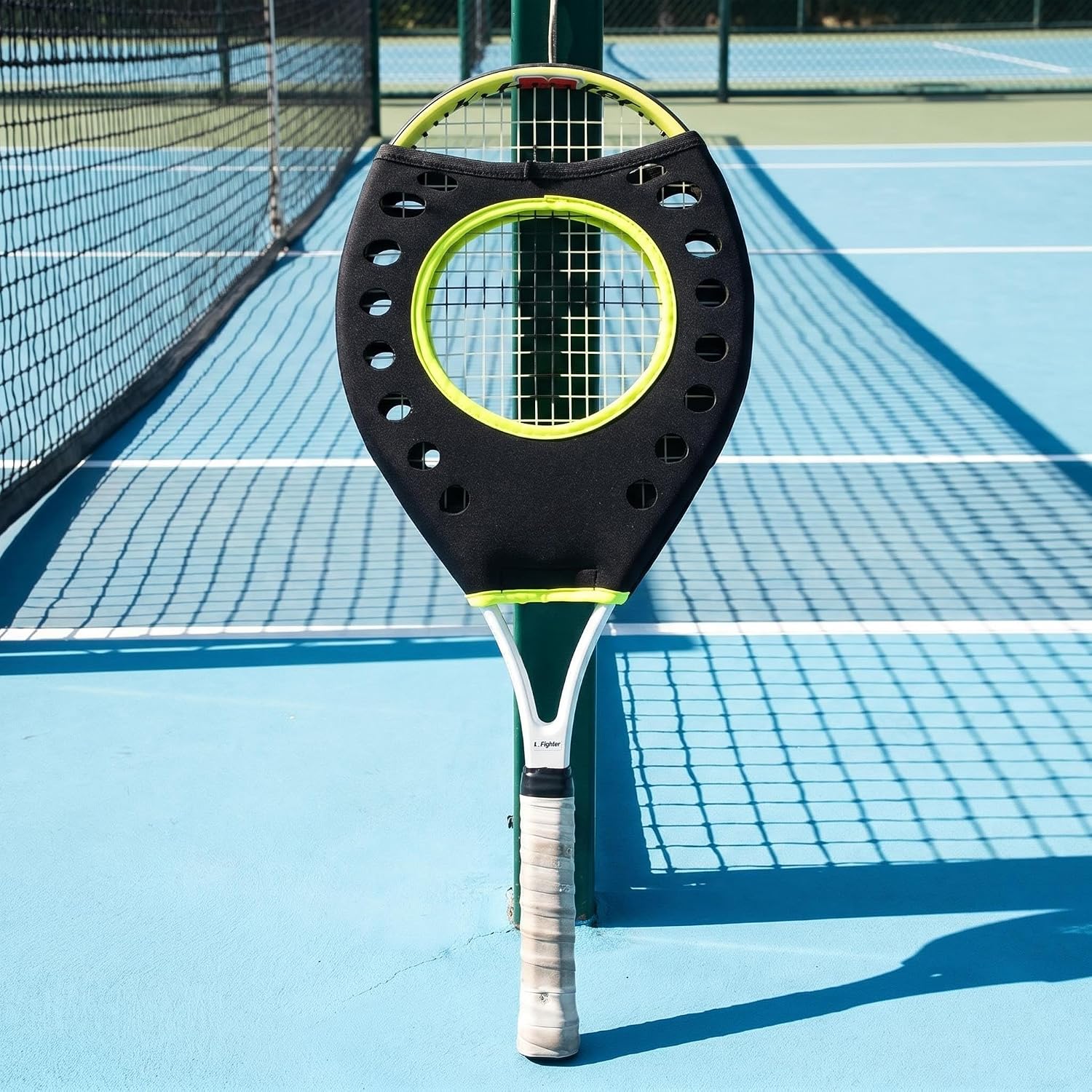 Tennis Racket Sweet Spot Trainer Tennis Pointer Swing Training Aid Protection Cover Swing Training Aid for Starter, Yellow - Image 8