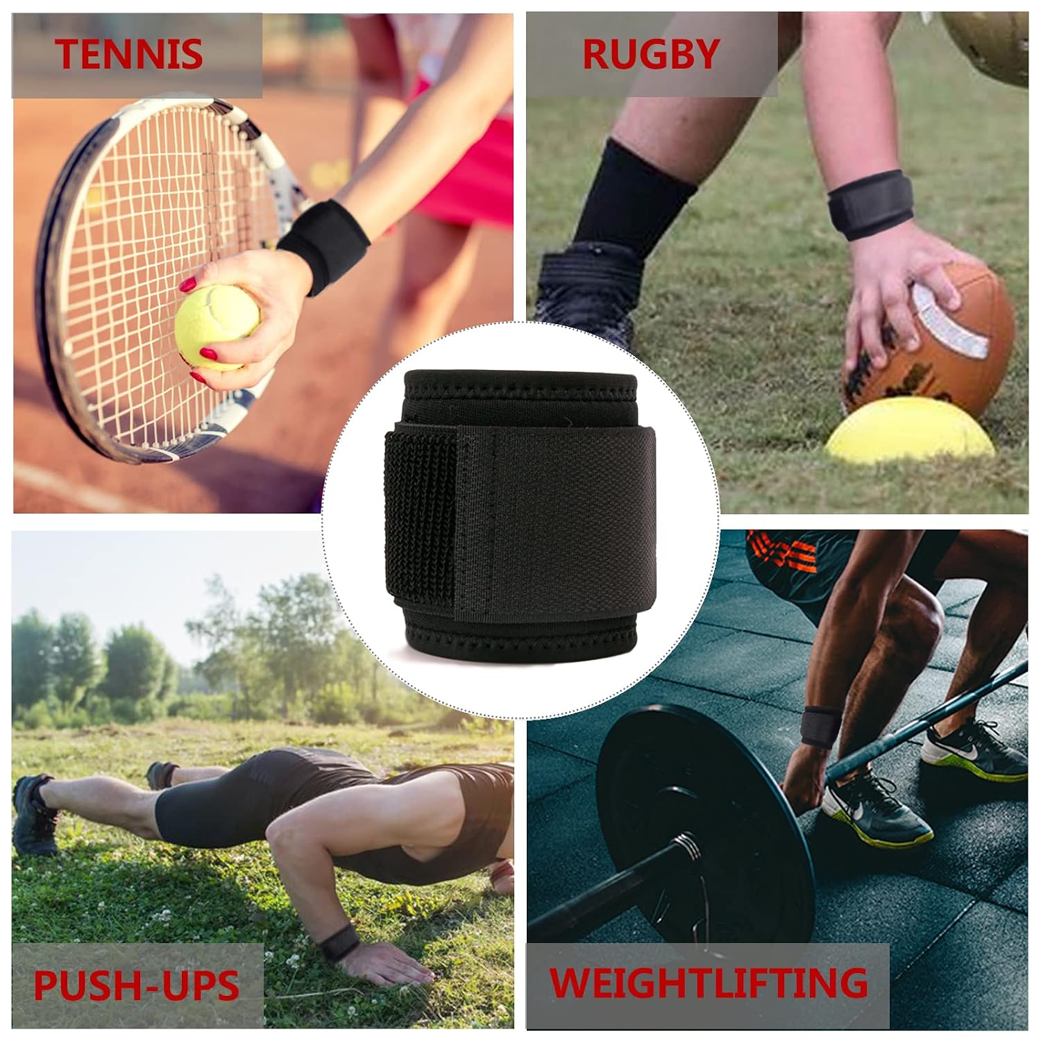 Wrist Brace, 2 PACK Wrist Wraps for Carpal Tunnel for women and men. Wrist Straps for Weightlifting, Working Out and Pain Relief. Flexible, Highly Elastic, Adjustable, Comfortable and Multi-Functional - Image 7