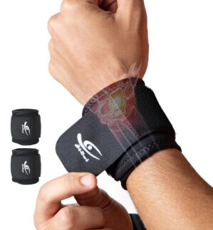 HiRui 2 Pack Wrist Compression Stra...