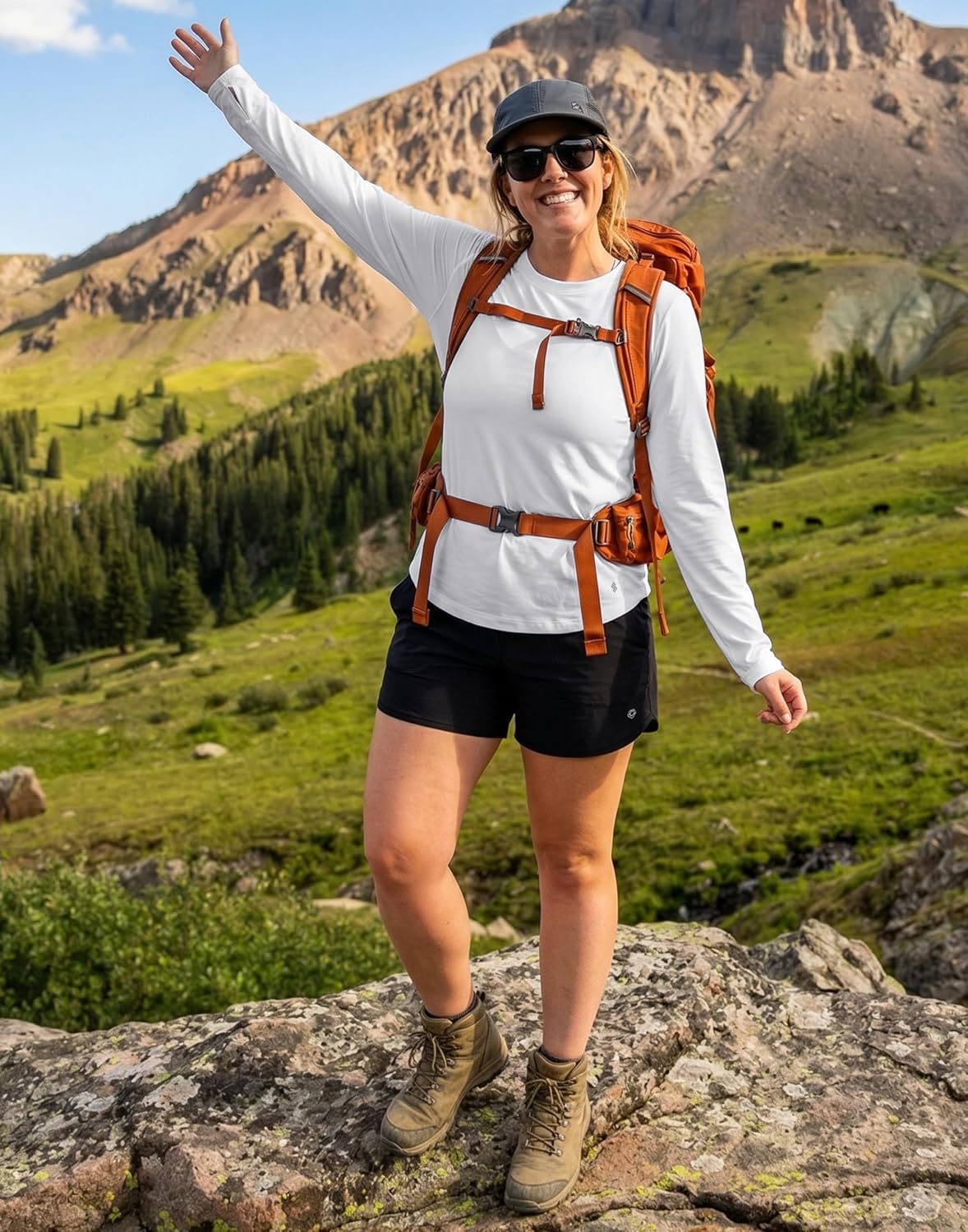 Soothfeel Womens Sun Shirts UPF 50+ UV Protection Lightweight Quick Dry Long Sleeve Workout Hiking Tops Outdoor - Image 2